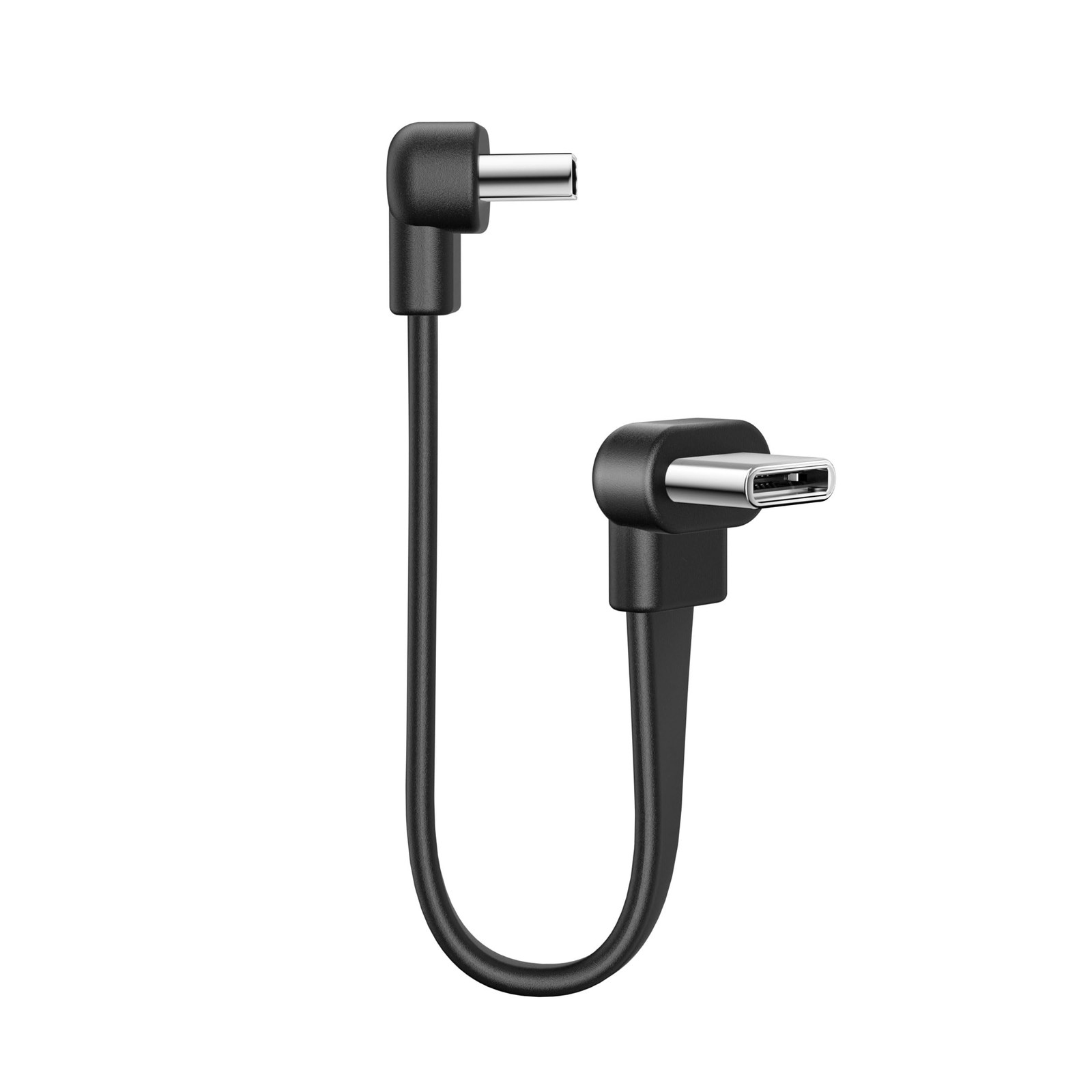 Short USB C Cable, 4 inch Flat Dual USB C Cable Right Angle, 60W PD Type C Fa...