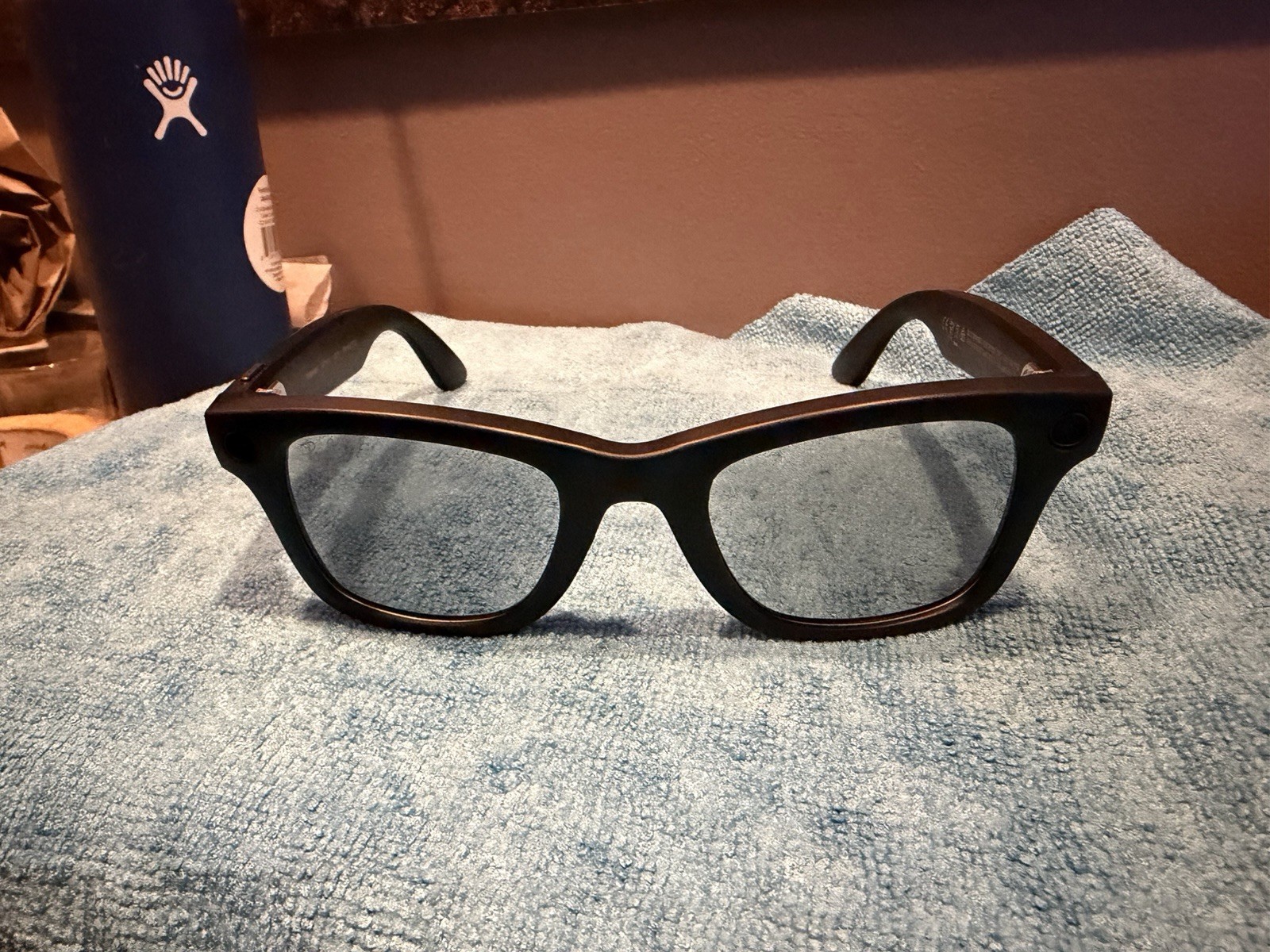 Ray-Ban Meta Wayfarer Gen 2 Smart Glasses with charging case. 