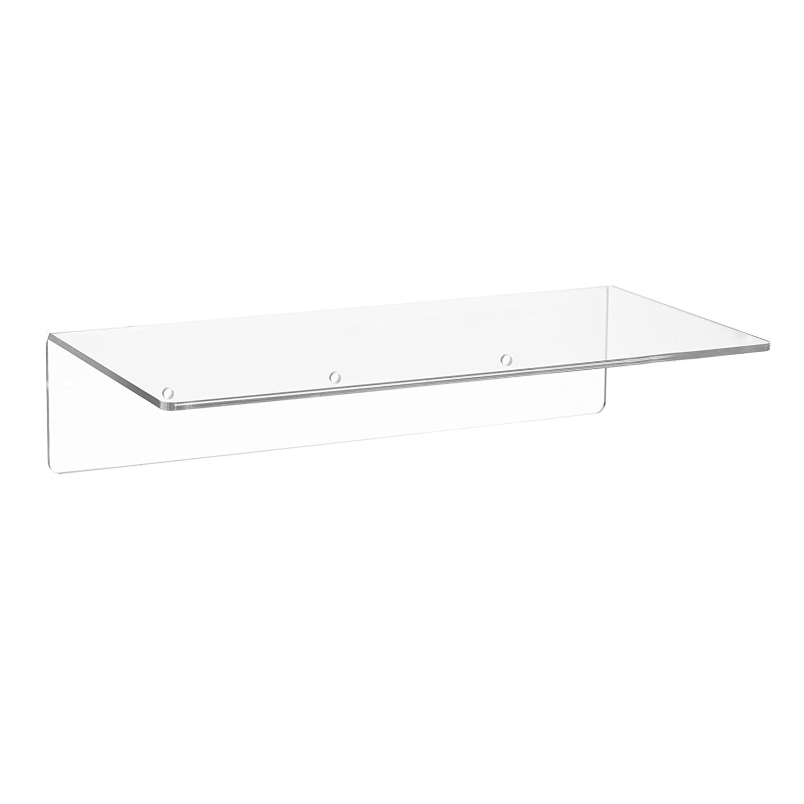 Trendy 12x59 Inch Acrylic Shelf Clear Floating Organizer for Kids' Room
