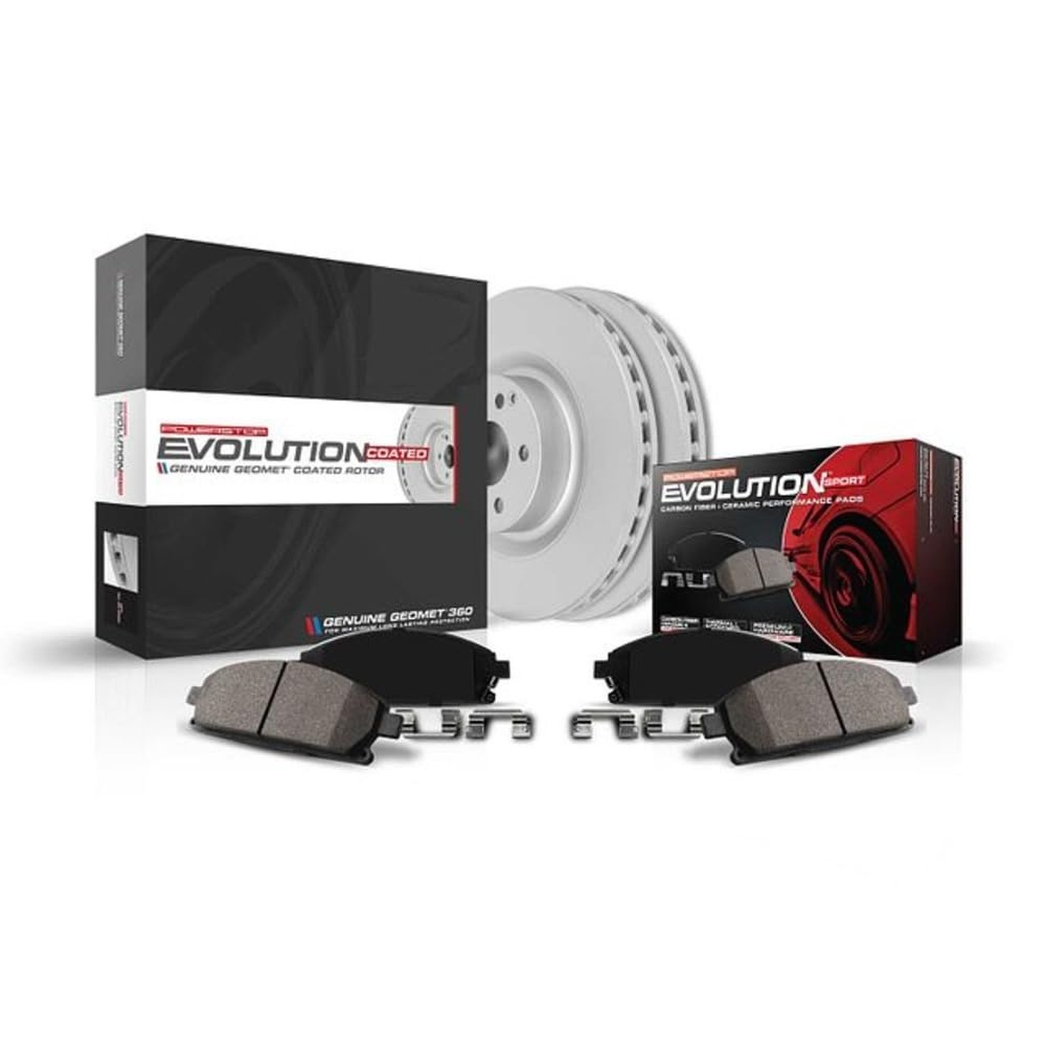 Power Stop CRK497 Front Z23 Evolution Geomet Coated Brake Kit For BMW 323Ci 2...