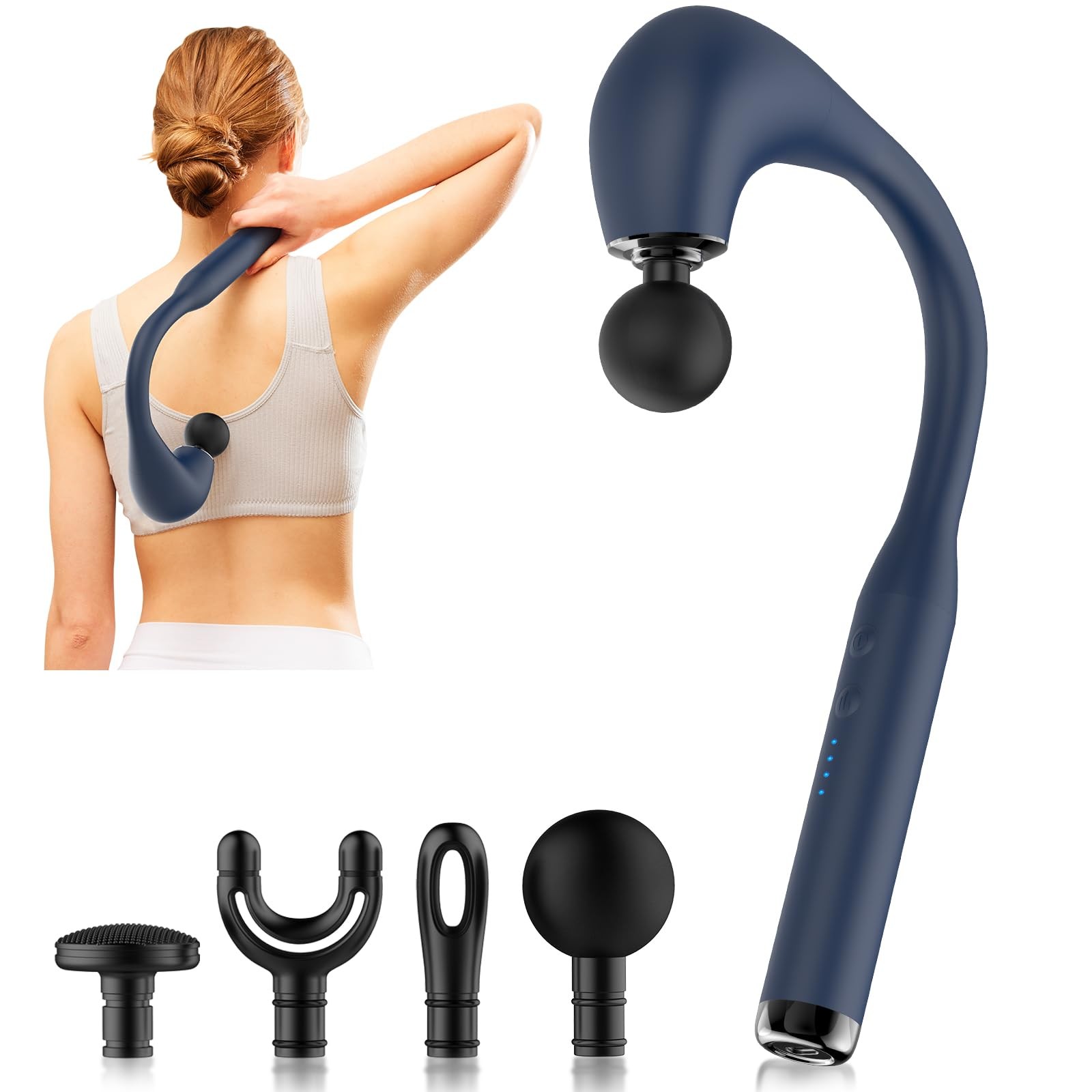 Massage Gun Deep Tissue with Extended Handle Revolutionary U-Shaped Back Mass...
