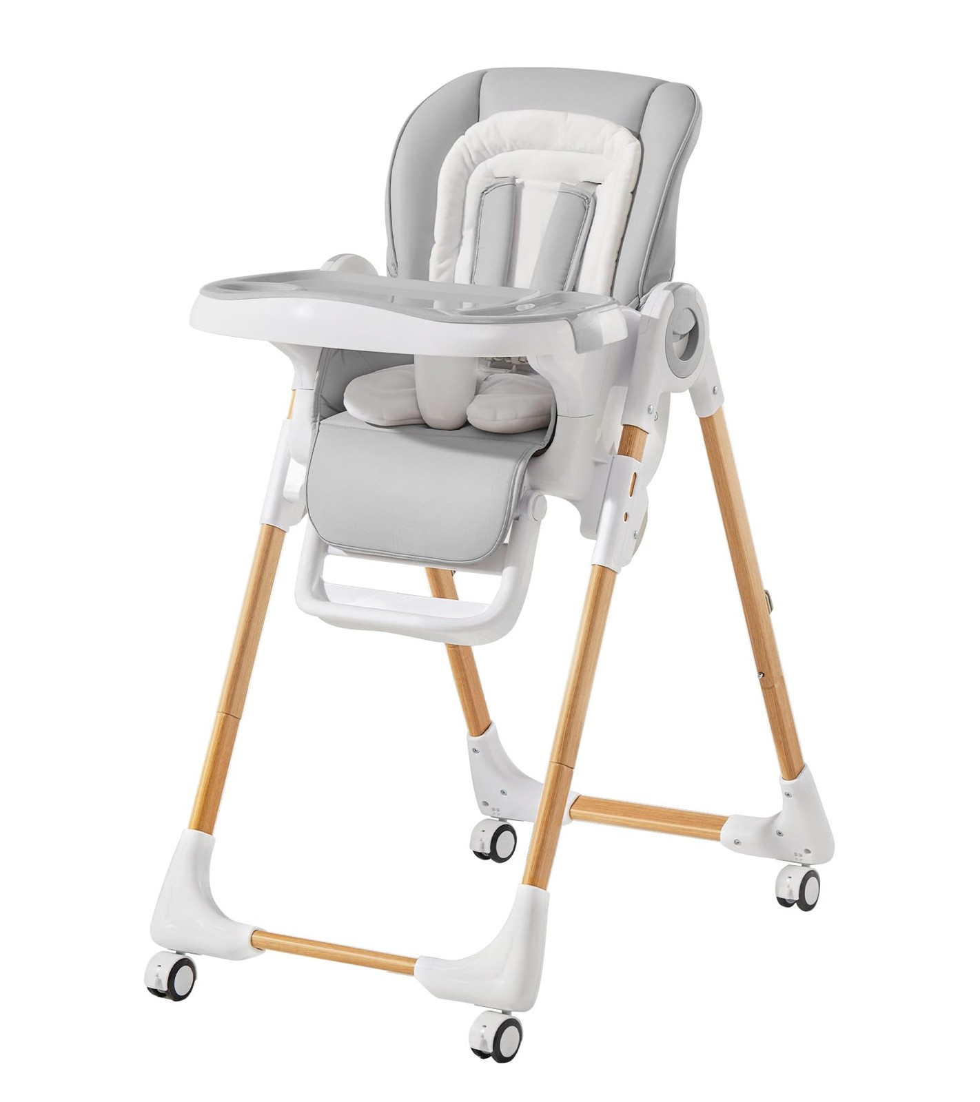 Convertible High Chairs Babies Toddlers Adjustable Height Removable Tray Mallify