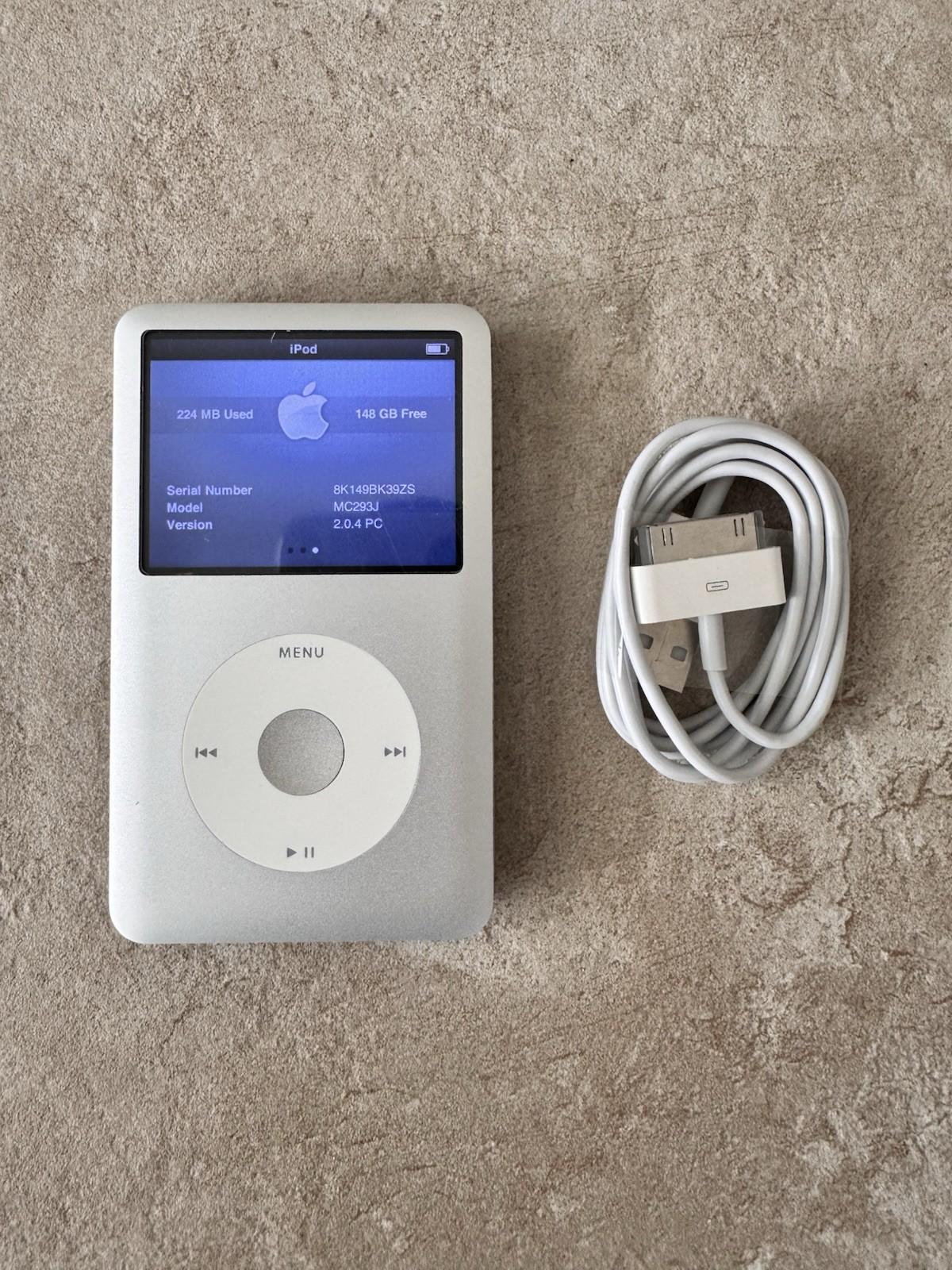 Apple iPod Classic 160GB MC293J/A  the 6th generation New Battery #216
