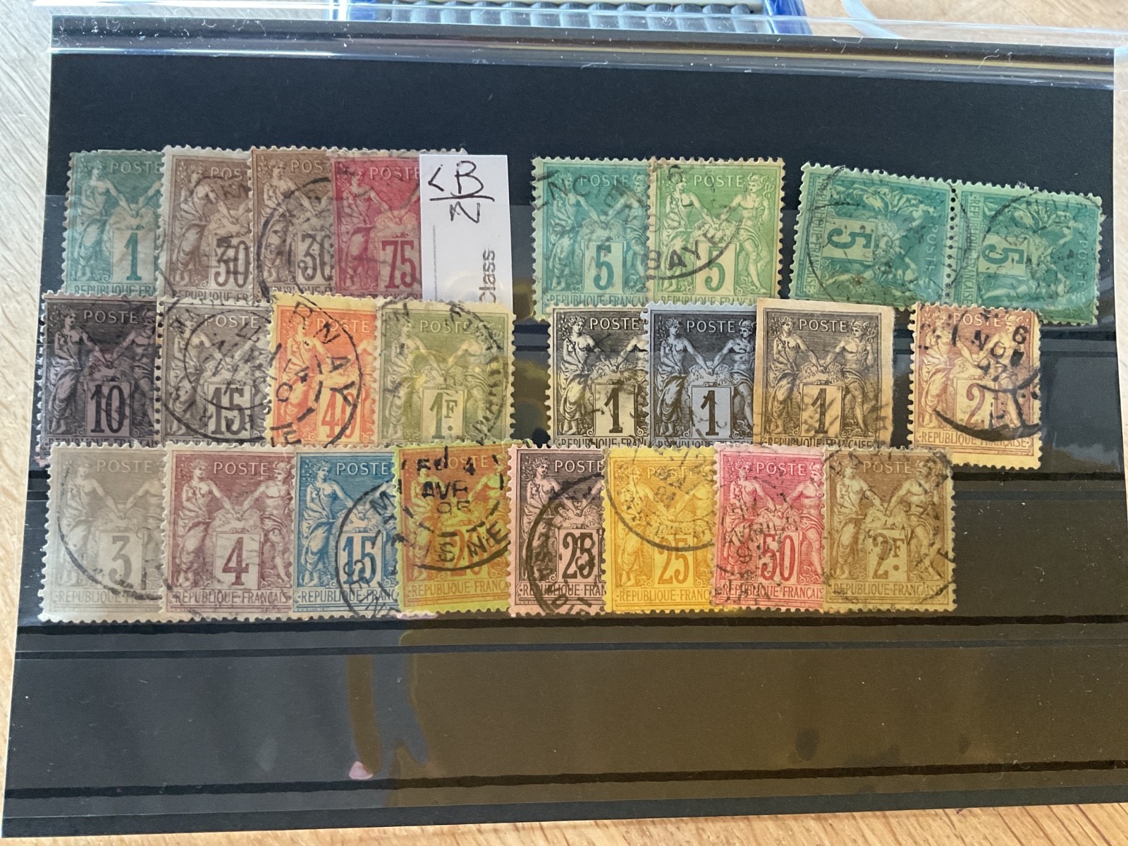 France Pax and Mercur used stamps B3350