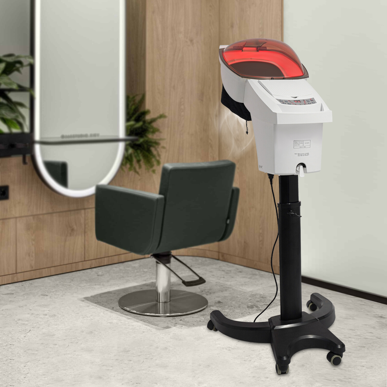 700W Electric Hair Steamer W/ 1700ml Capacity Water Tank Innovative Hair Steamer