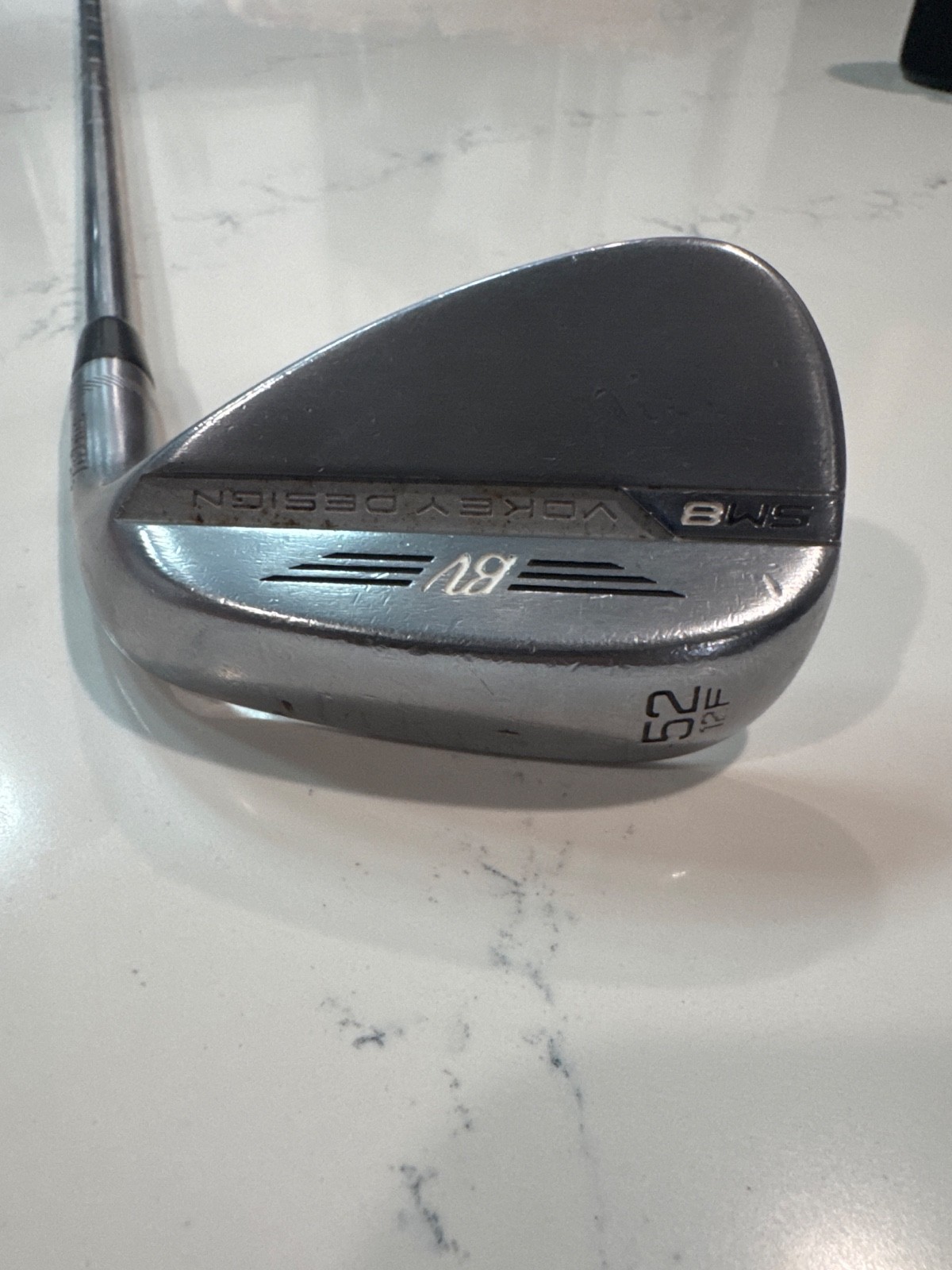 Titleist Vokey SM8 Tour Chrome GW 52° / 12F KBS Tour Stiff Flex 35.5″ NICE