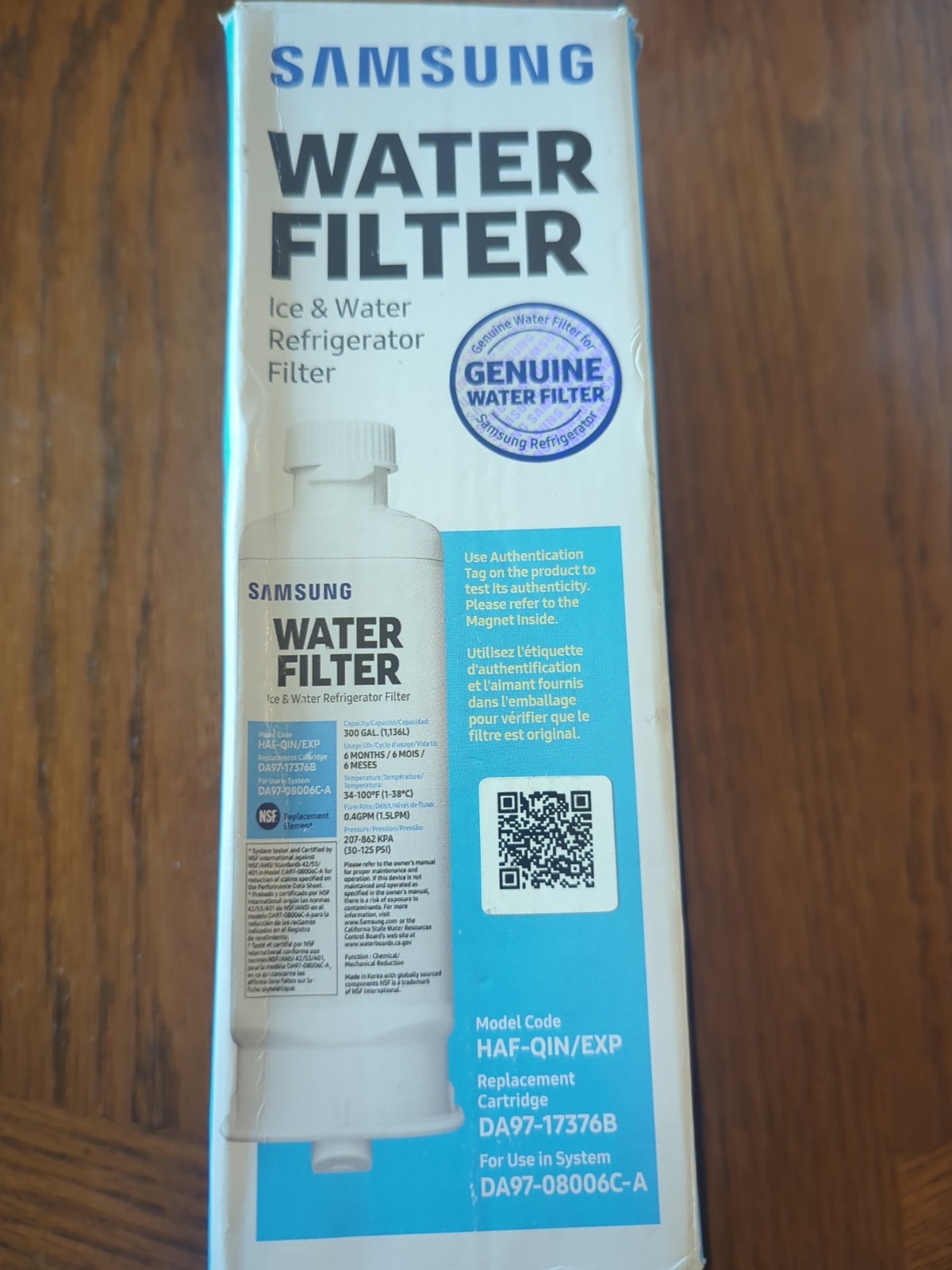 Samsung HAF-QINS/EXP Refrigerator Water Filter - White