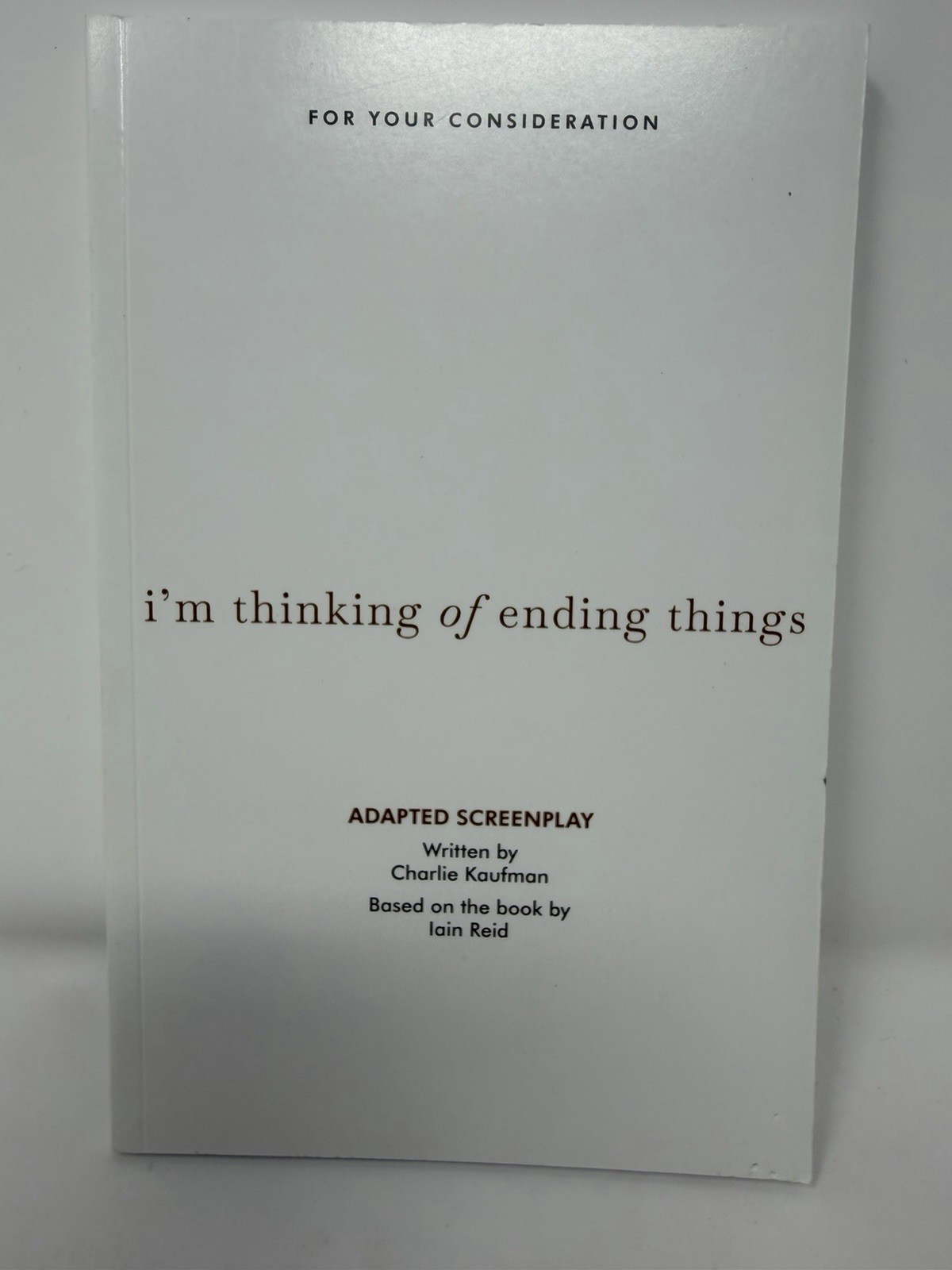 I'm Thinking of Ending Things by Charlie Kaufman 2020 FYC Screenplay Script
