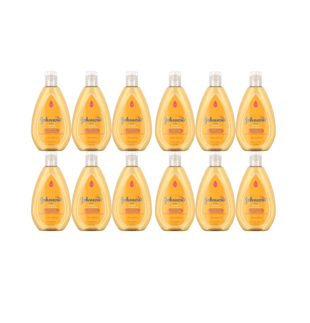 12 Pack Johnson's Baby Shampoo Travel Size 1.7 oz No More Tears Formula..New