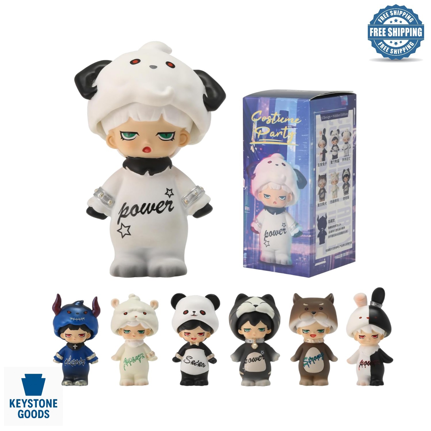 Mystery Dragparty Collectible Figures - Random Design, 3.7" Puzzle Box Gift f...