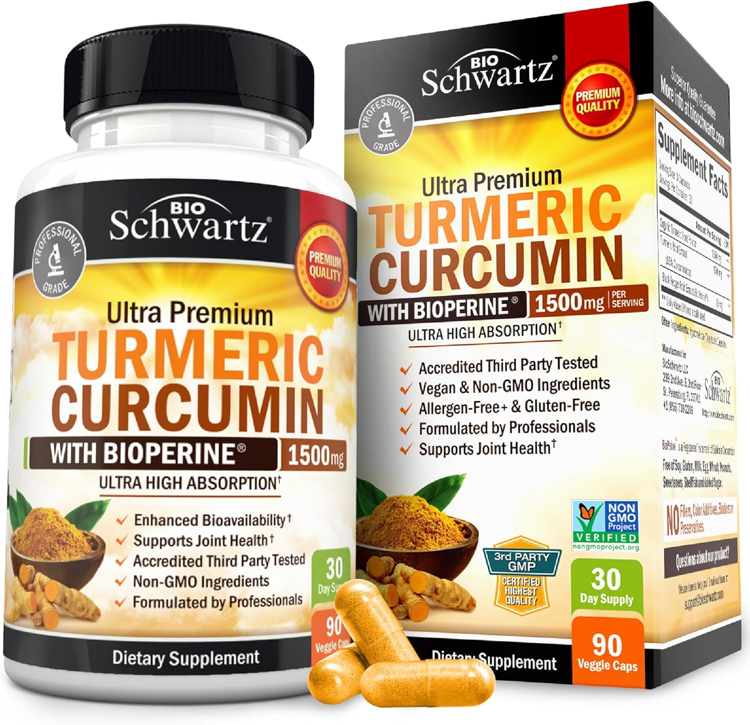 Turmeric Curcumin with Black Pepper Extract 1500Mg - High Absorption Ultra Poten