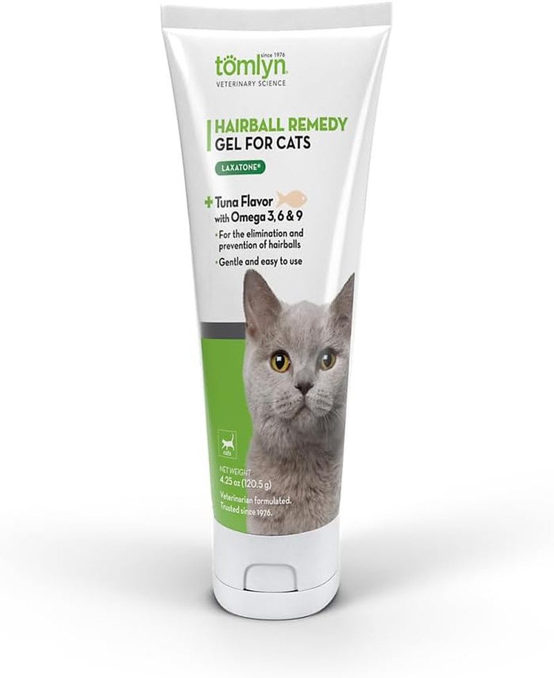 Laxatone Tuna-Flavored Hairball Remedy Gel for Cats and Kittens, 4.25Oz
