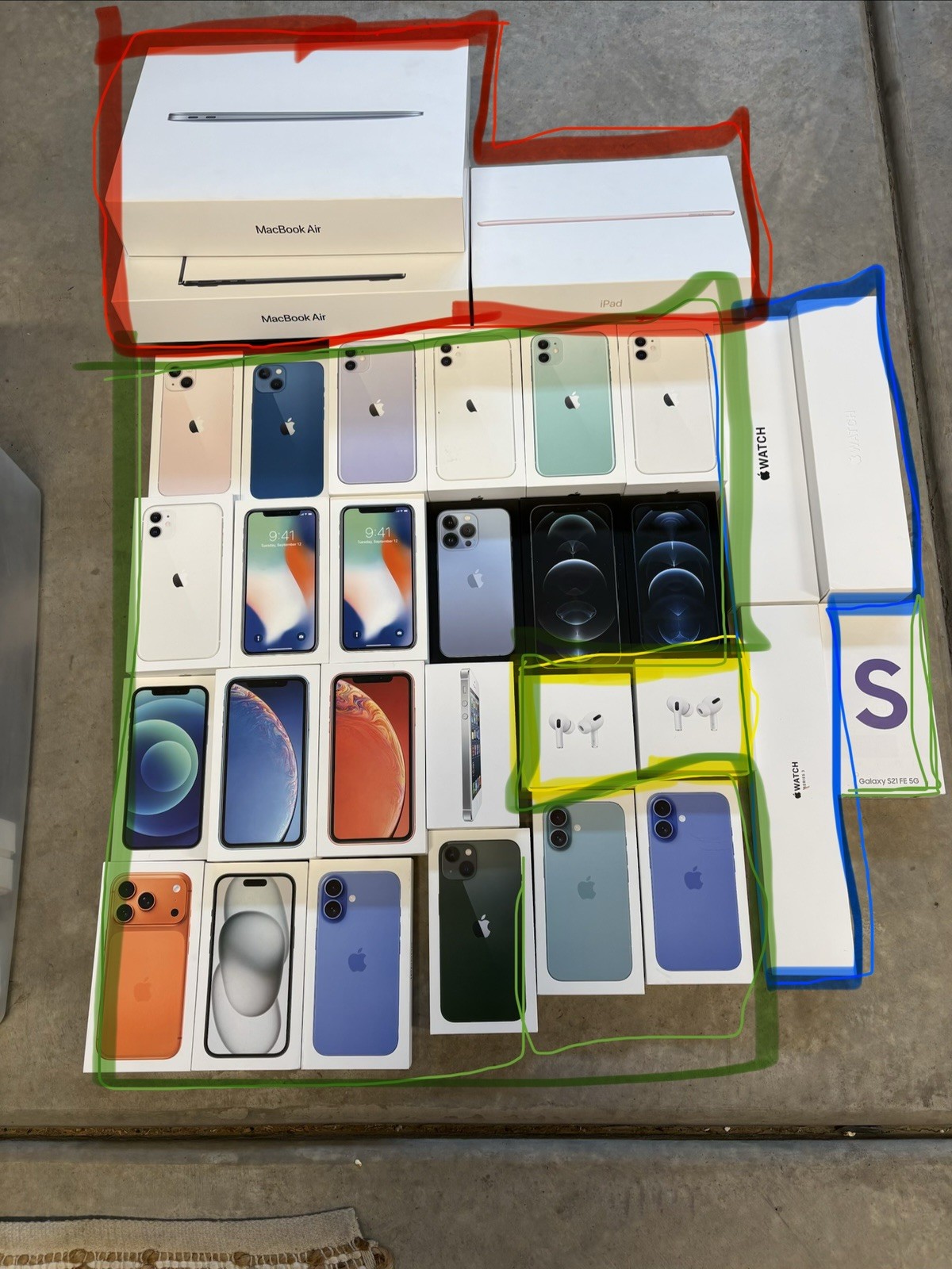 EMPTY APPLE PRODUCT BOXES. Electronics Not Included. Only Boxes Included