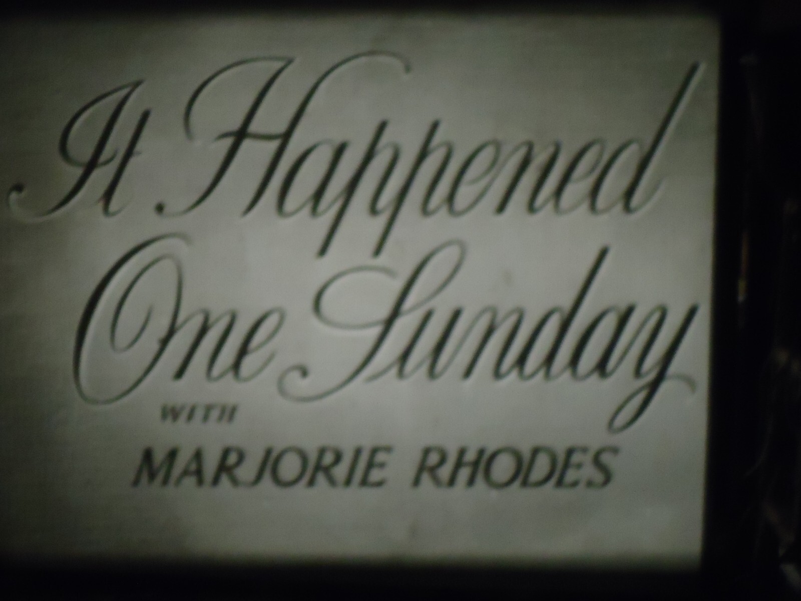 16mm It Happened One Sunday Barbara White Robert Beatty Marjorie Rhodes Moore Ma