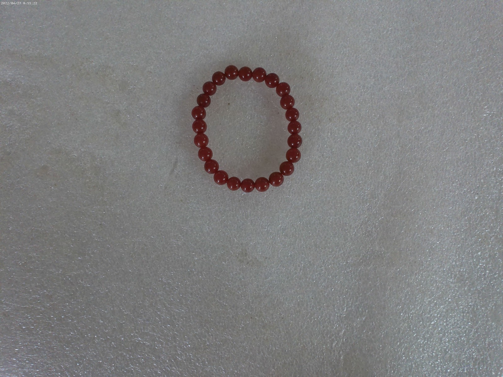 Natural Carnelian 6mm 7.5” Crystal Healing Stretch Bracelet