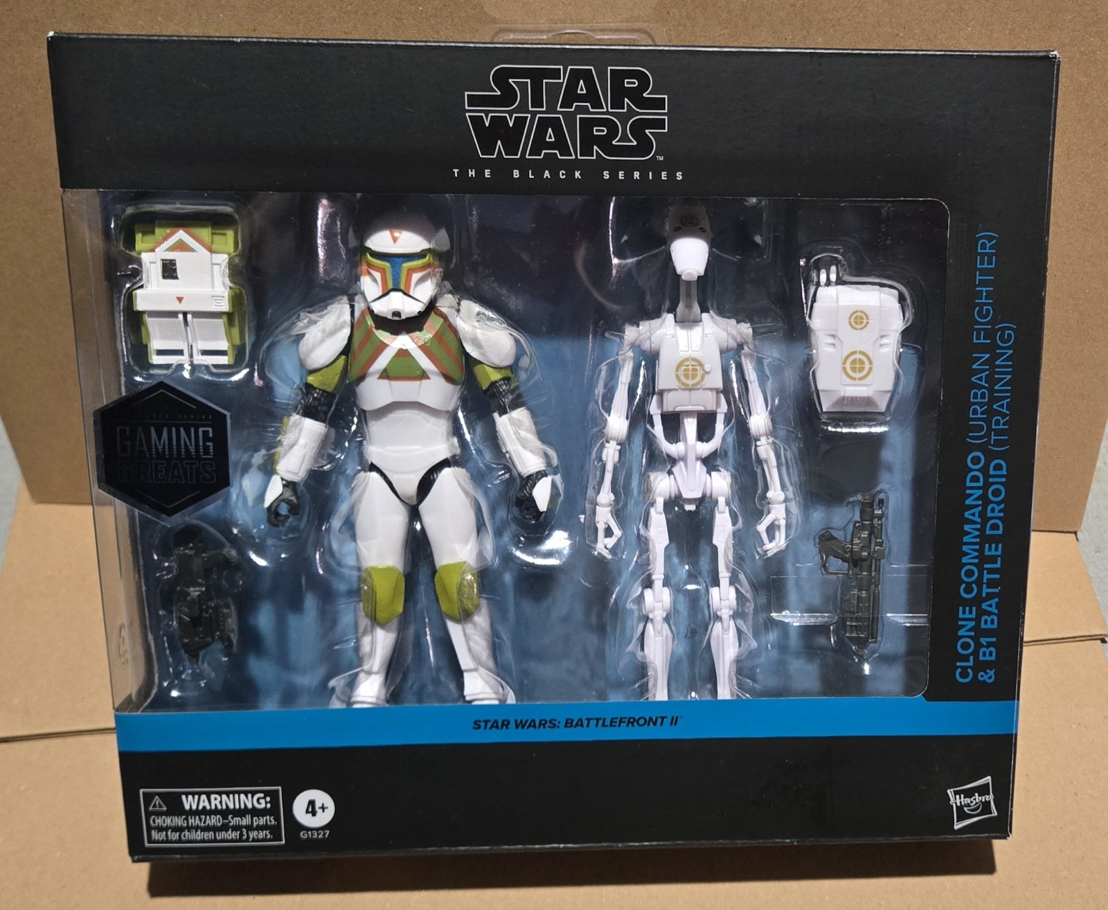 Star Wars: Battlefront II Black Series Clone Commando & B1 Battle Droid