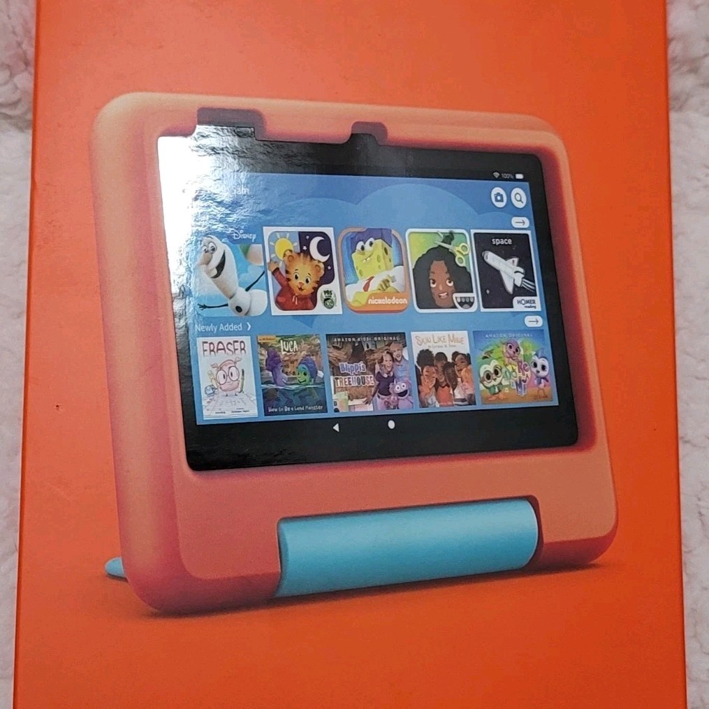 Amazon Fire 7 Kids Tablet 16GB 7in Orange Blue Child-Friendly 16 GB 7 Inch