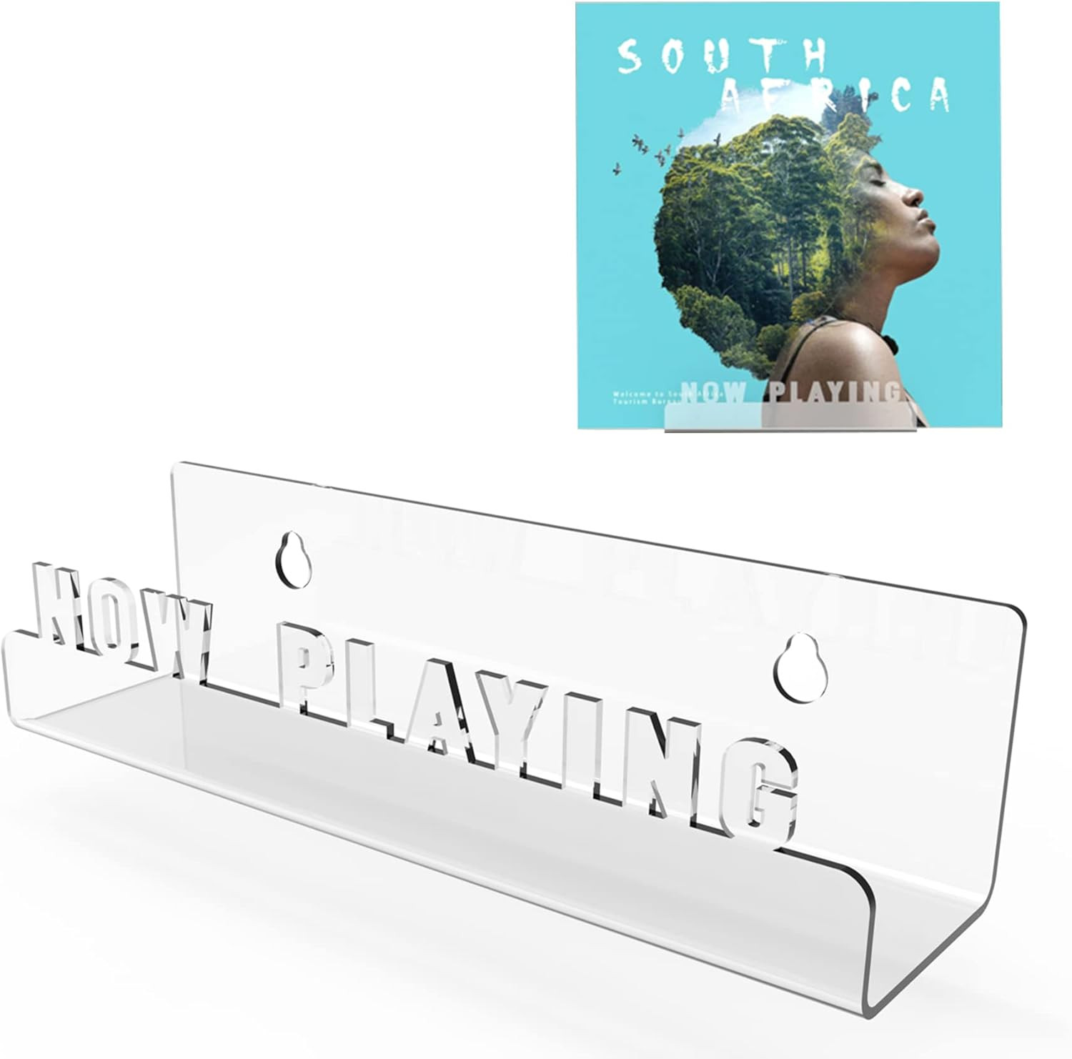  Acrylic Vinyl Record Wall Display Shelf