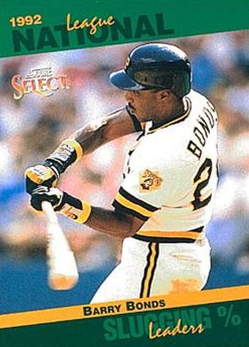 1993 Select STAT LEADERS #46 Barry Bonds Pittsburgh Pirates