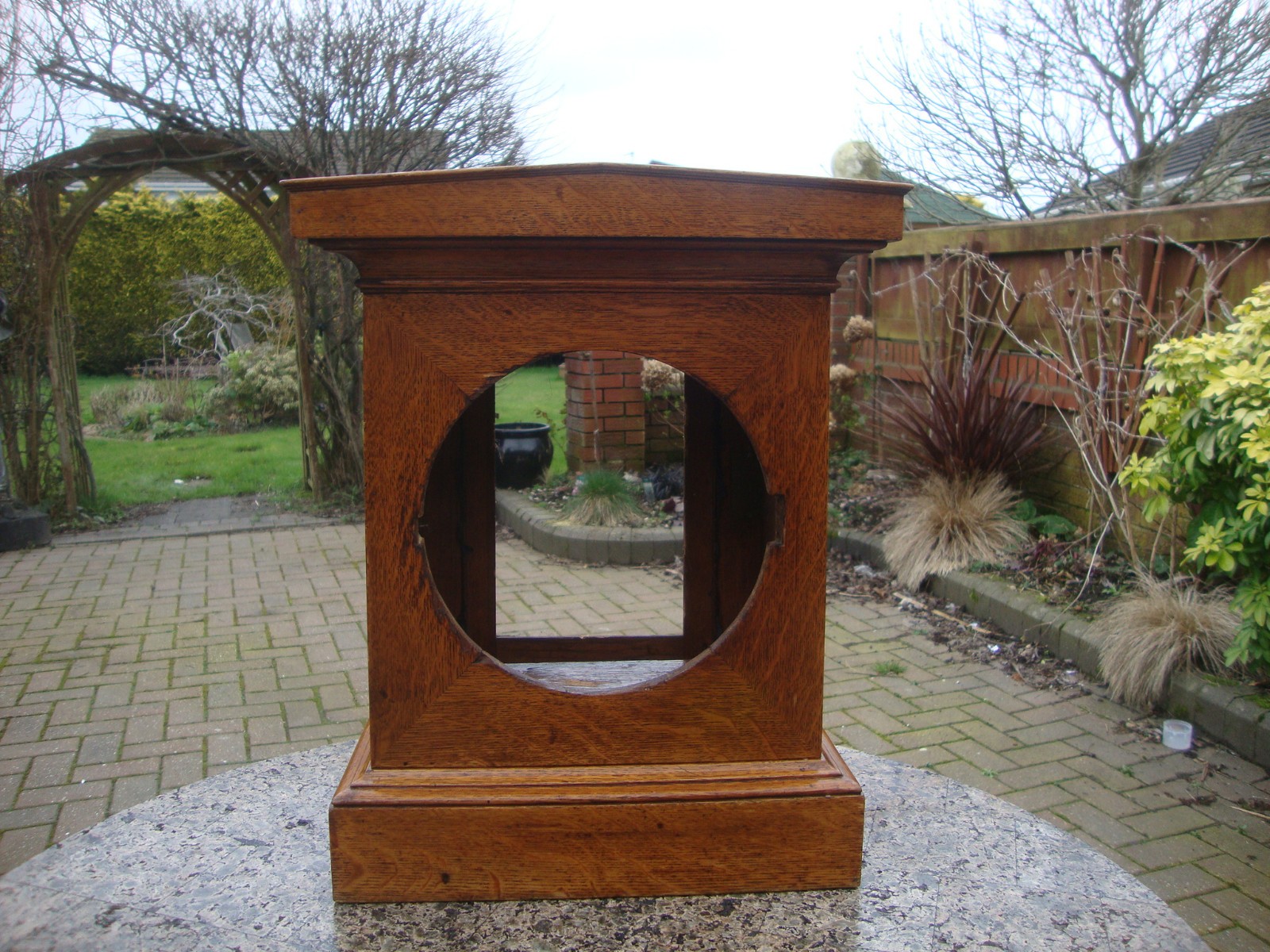 Vintage s  Mantle Clock  Empty Wooden Case