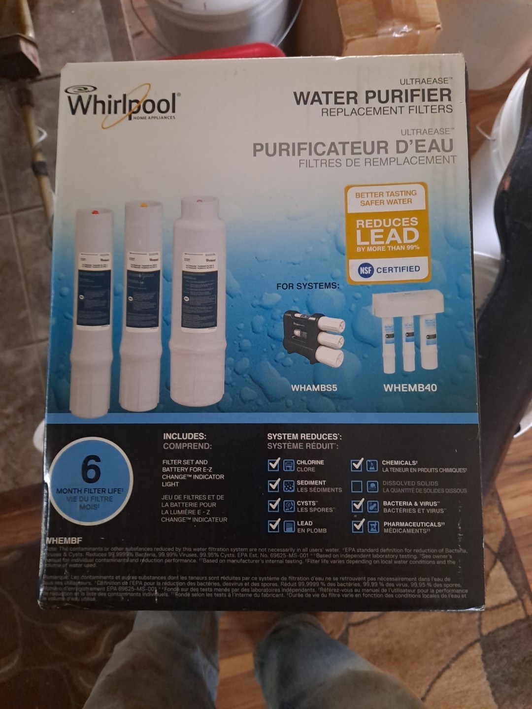 Whirlpool WHEMBF Water Purifier Replacement Filter