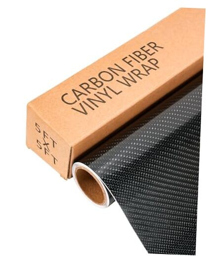 Vinyl Wrap Film for Cars 3D Carbon Fiber Car Vinyl 5ft x 5ft Carbon Fiber Black
