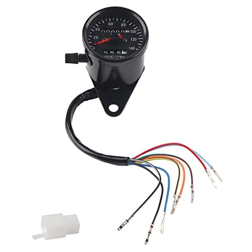 Universal Motorcycle Odometer and Speedometer Gauge Kit with LED Backlight 