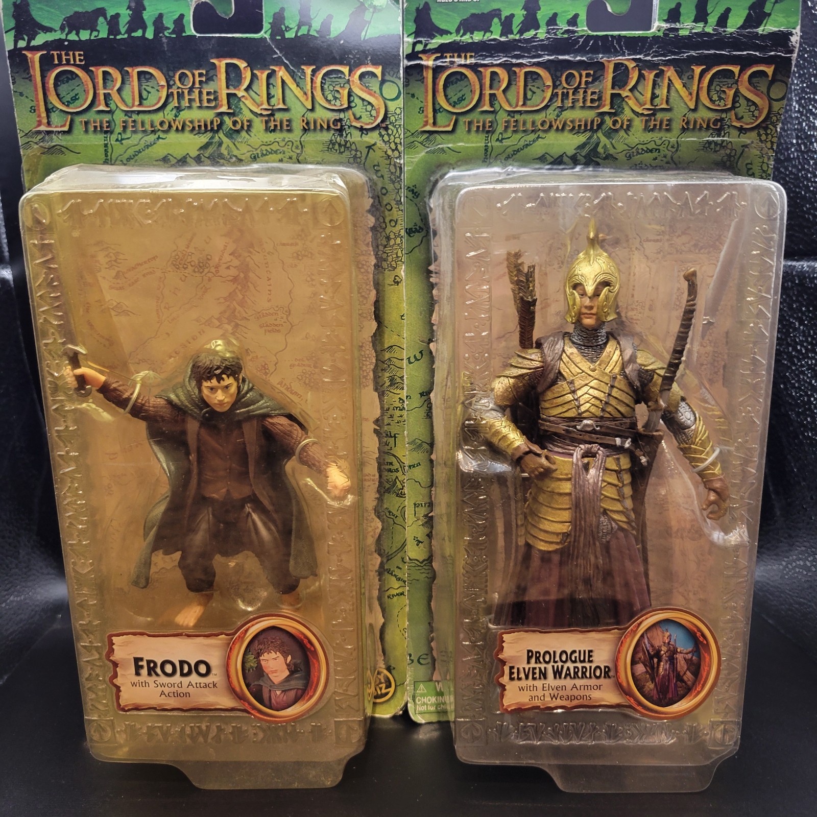 Toy Biz The Lord of the Rings Frodo & Prologue Elven Warrior Action Figures