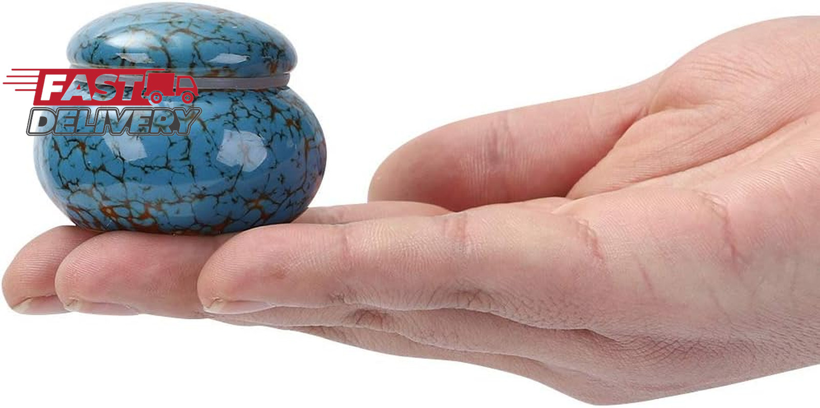 Small Urn for Human Ashes - 1.6'' Handicrafted Urn - Beautiful Tiny Keepsake Urn
