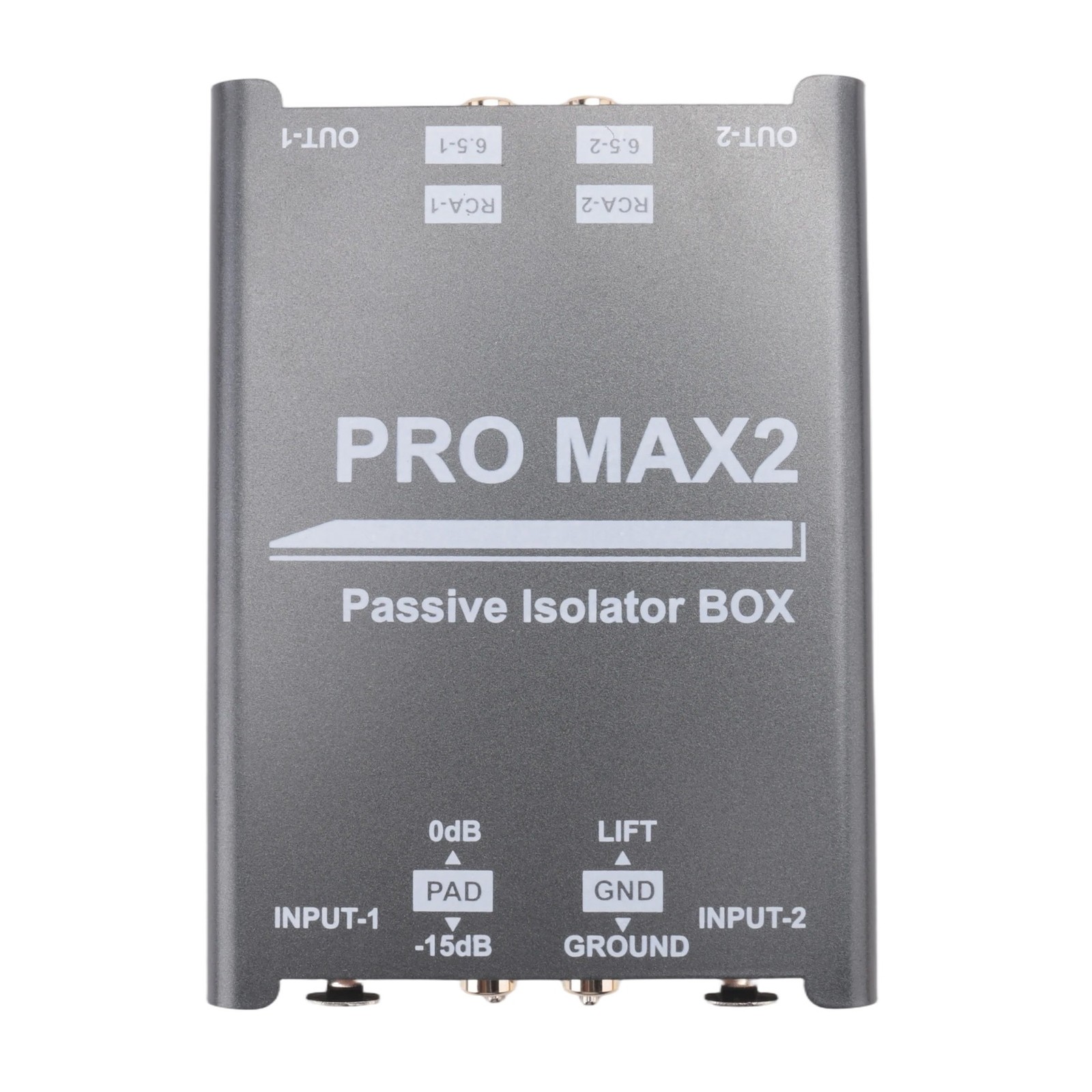 2-Way Audio Isolator Audio Current Noise Eliminator XLR 6.5  Isolator Mixer1815