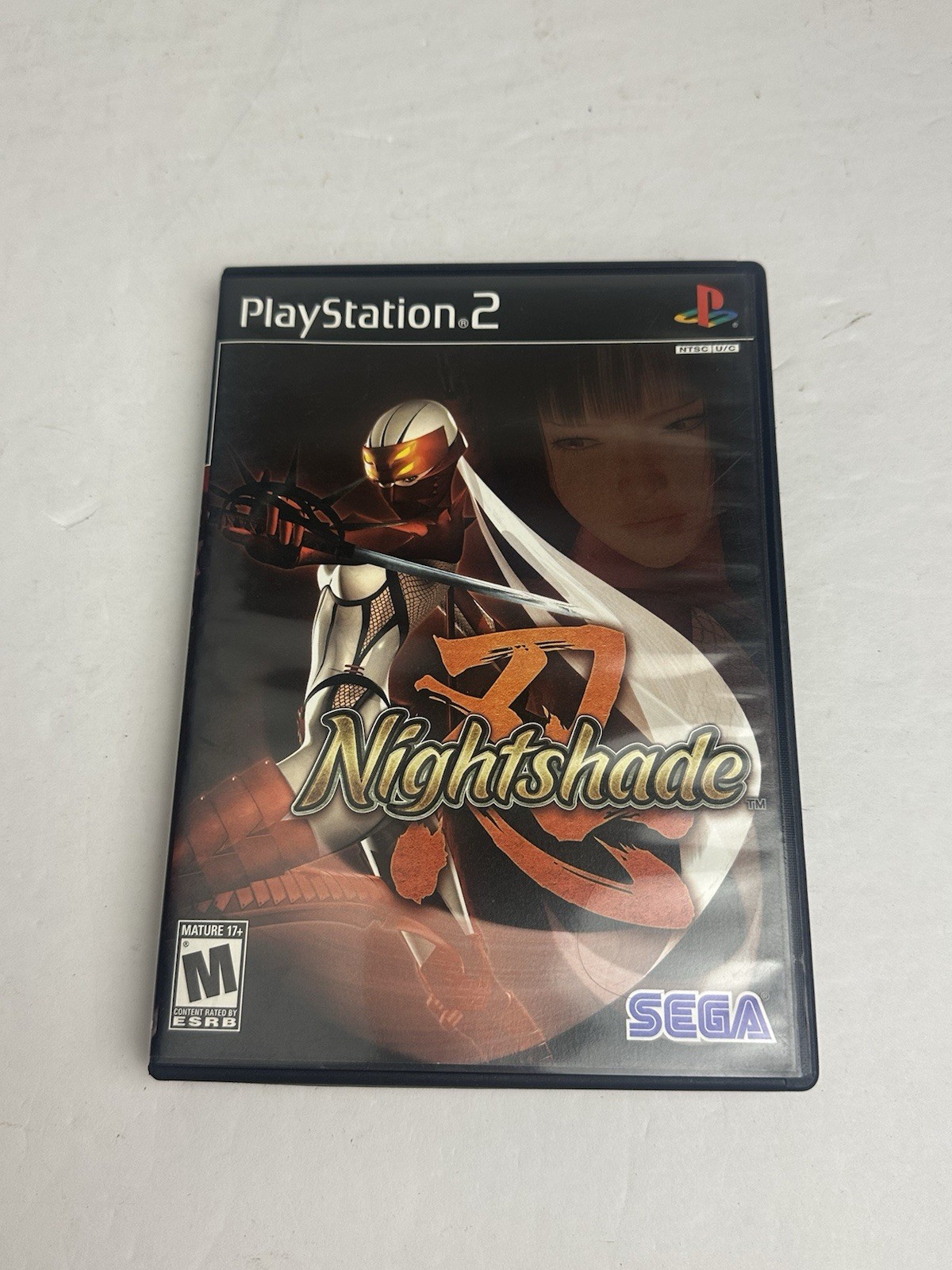 Nightshade (Playstation 2, 2004) - CASE AND MANUAL ONLY