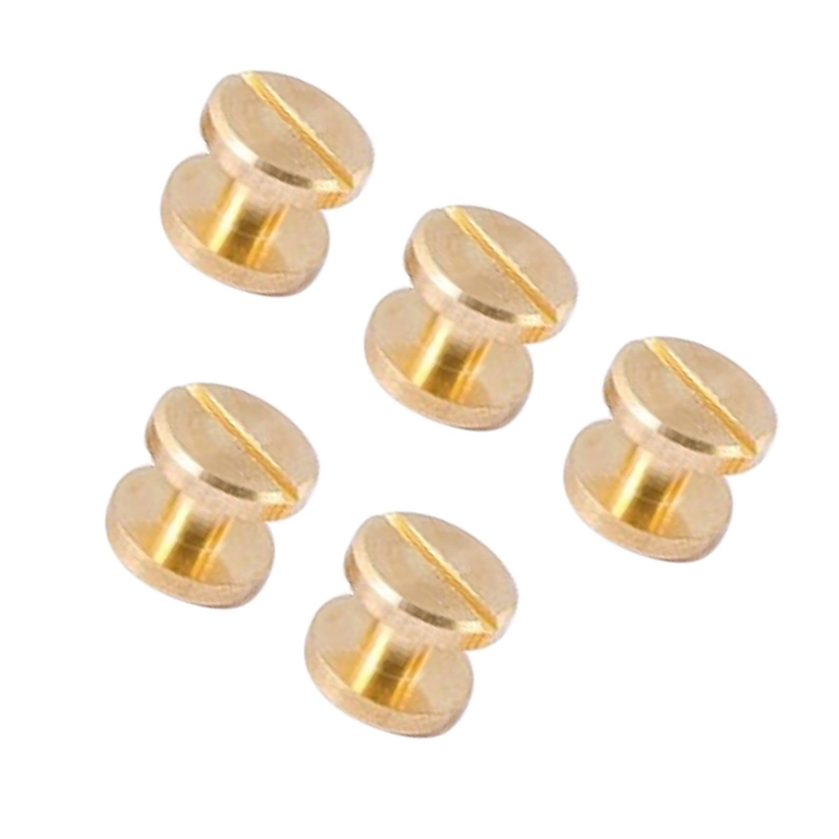 5/10Pcs Height 8mm Leather Craft Chicago Nail Brass Solid Rivets Stud Head