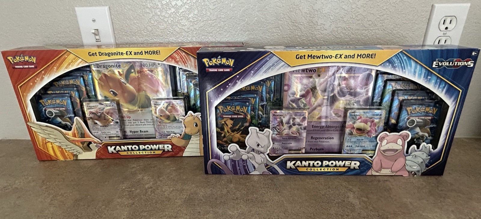 Pokémon TCG Evolutions Kanto Power Collection Box Set Dragonite & Mewtwo Sealed