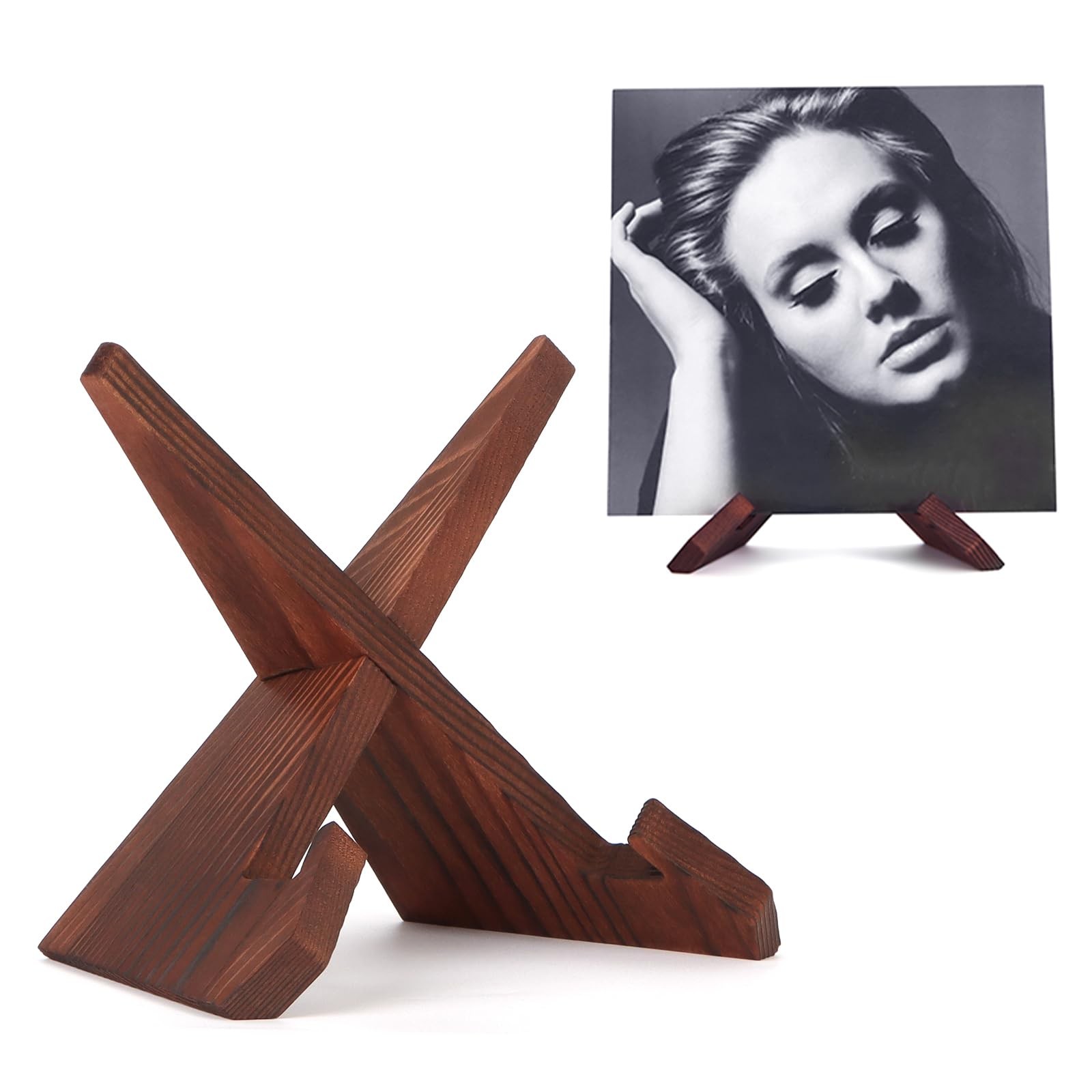 Now Playing Vinyl Record Stand, Wooden Display Vinyl Holder Stand, Retro Now ...