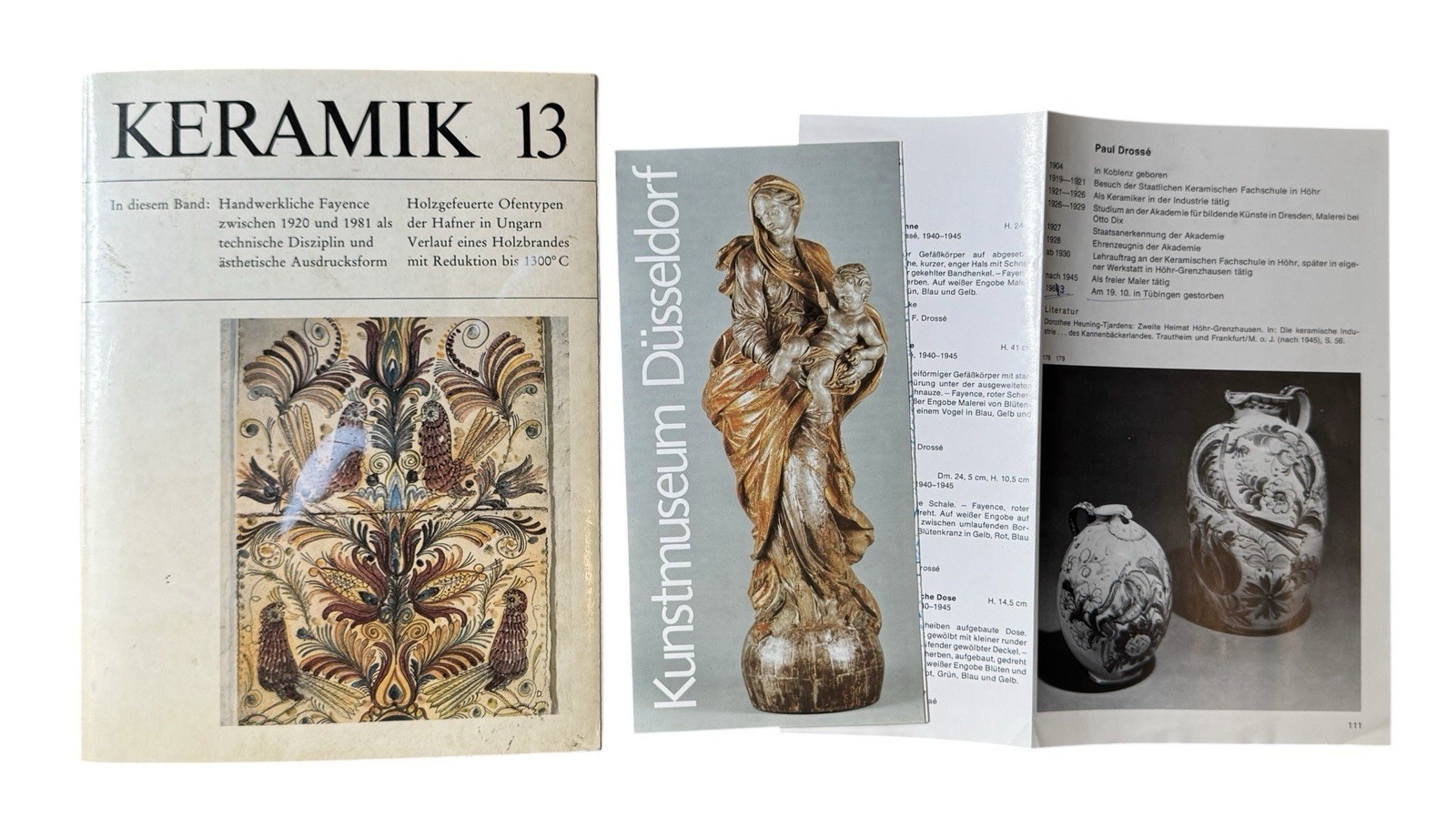 Vintage Keramik 13 Art Reference Publication Hungarian Fayence Pottery 1920-1981