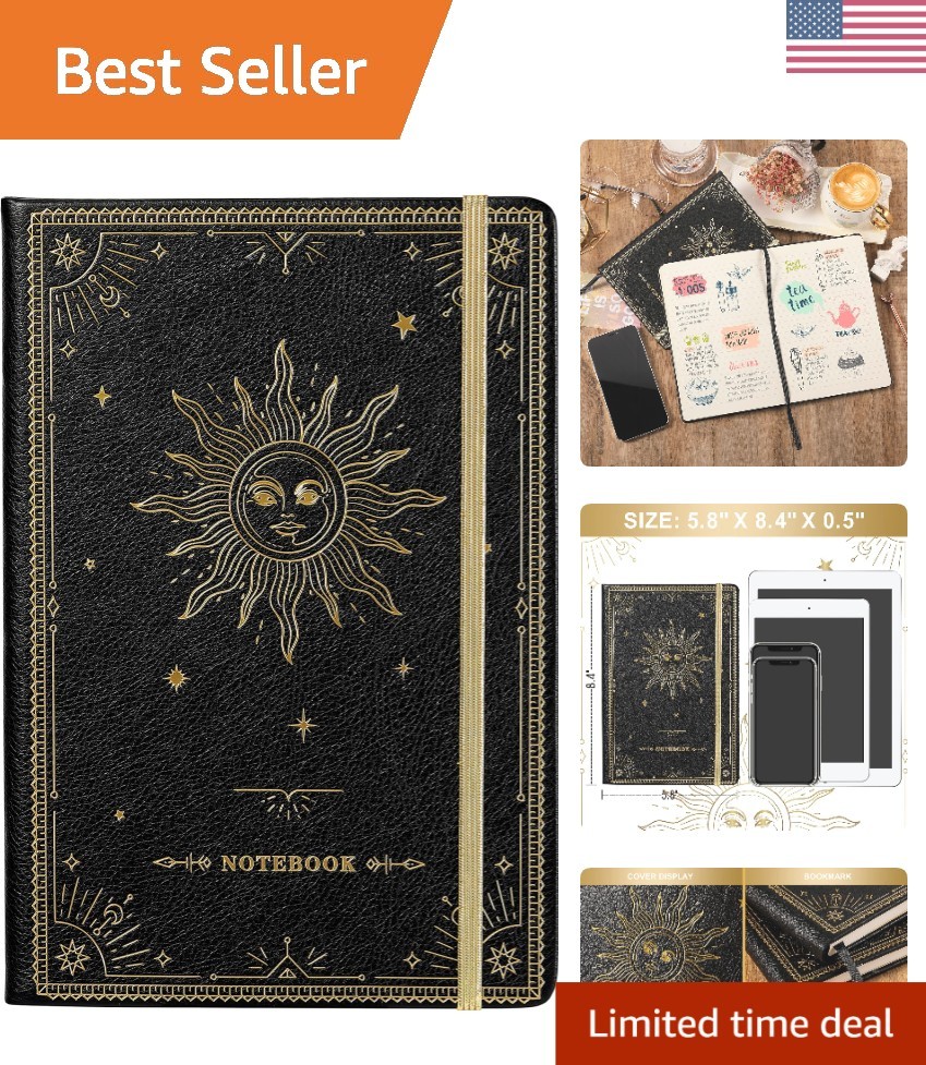 Stylish Ruled Journal with Elastic Closure - Perfect for Note Taking & Gifting