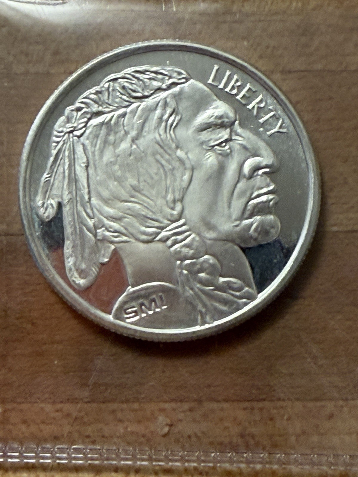 1 oz .999 Fine Silver Buffalo Hobo Style Round Cut-Out Design Proof Like