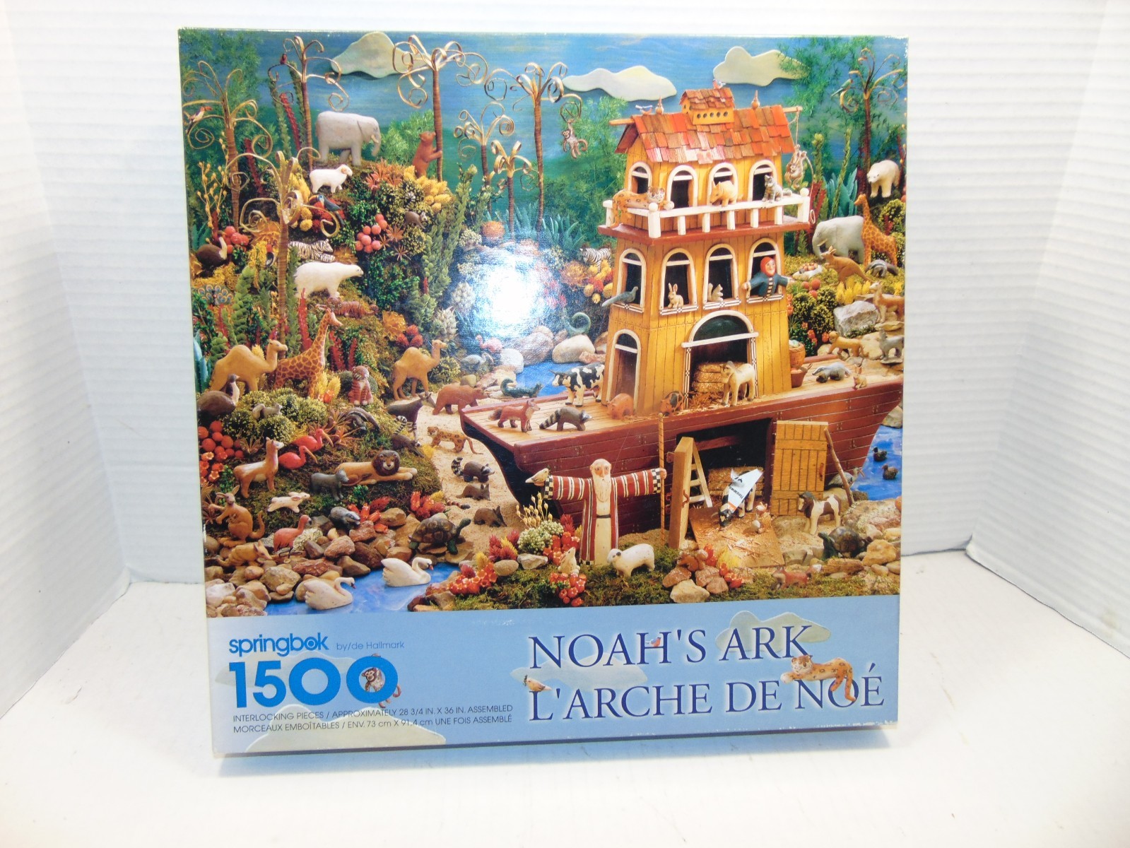 Noah's Ark Vtg 1500 Piece Puzzle  Springbok Hallmark Judi K. Thomas Complete New