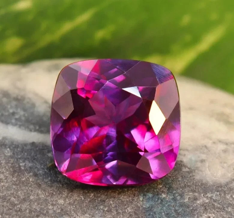 Natural Purple Pink AAA Bi-Color Sapphire 10.20 Ct Loose Gemstone Cushion Cut