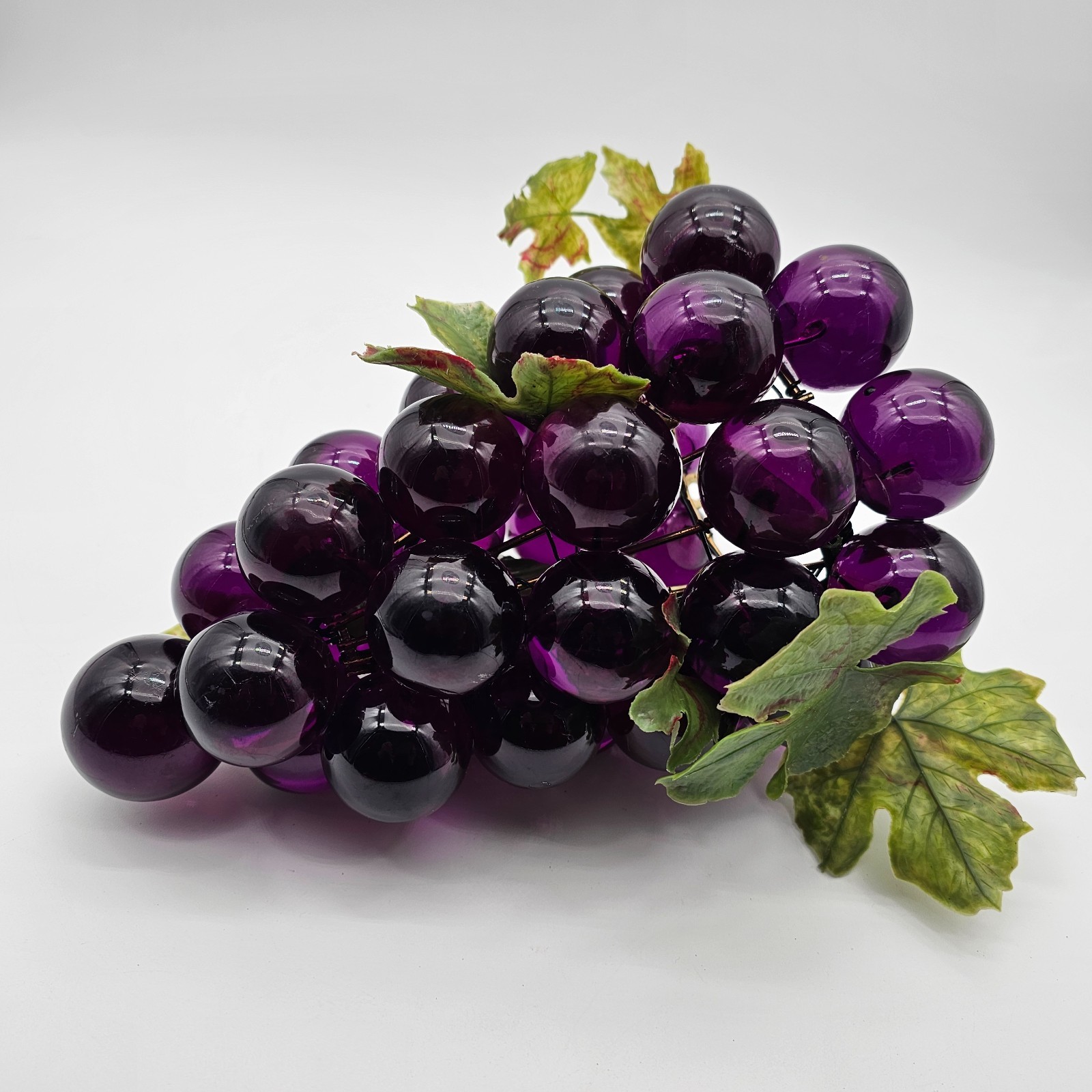 Lamp  SHADE  Cluster Grapes Purple Acrylic Lucite Hang Swag vintage 70's