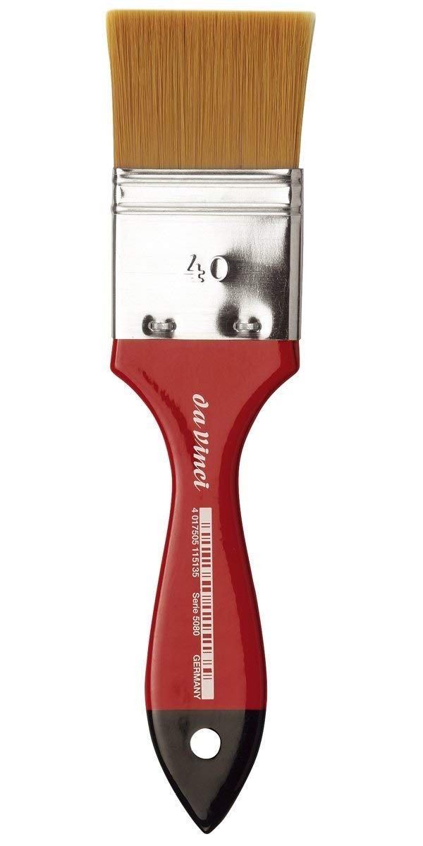 da Vinci Watercolor Series 5080 CosmoTop Spin Paint Brush Wash Synthetic Red Han