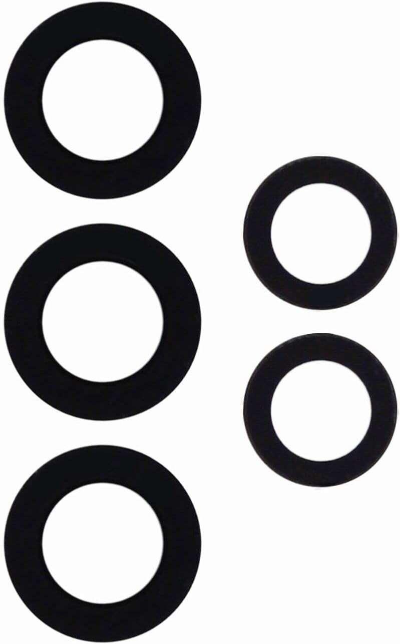 Rear Back Camera Glass Lens Cover Frame Replacement Compatible with Samsung