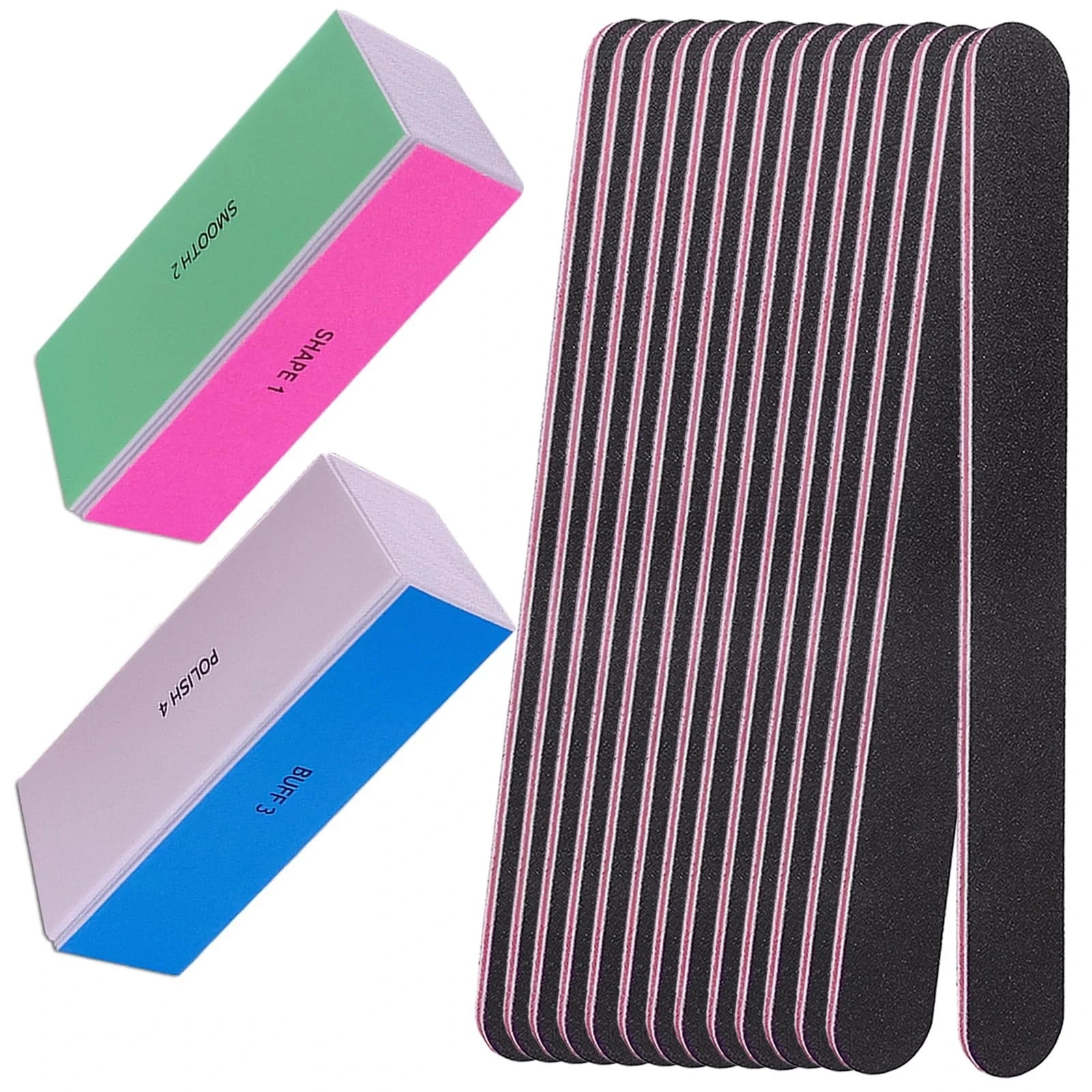 Generic 4-Way Nail File & Buffer Set – Professional Nail Buffers Shine Kit – Man