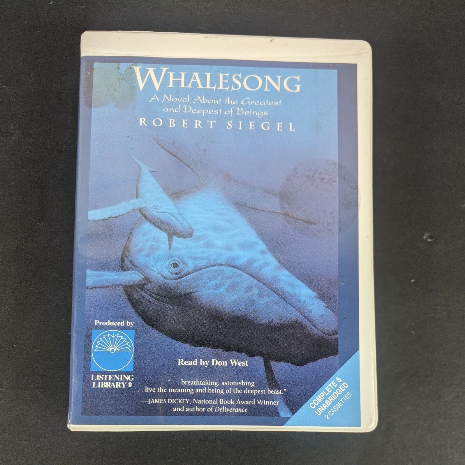 Whalesong Unabridged Audiobook by Robert Siegel Cassette Tape Whale