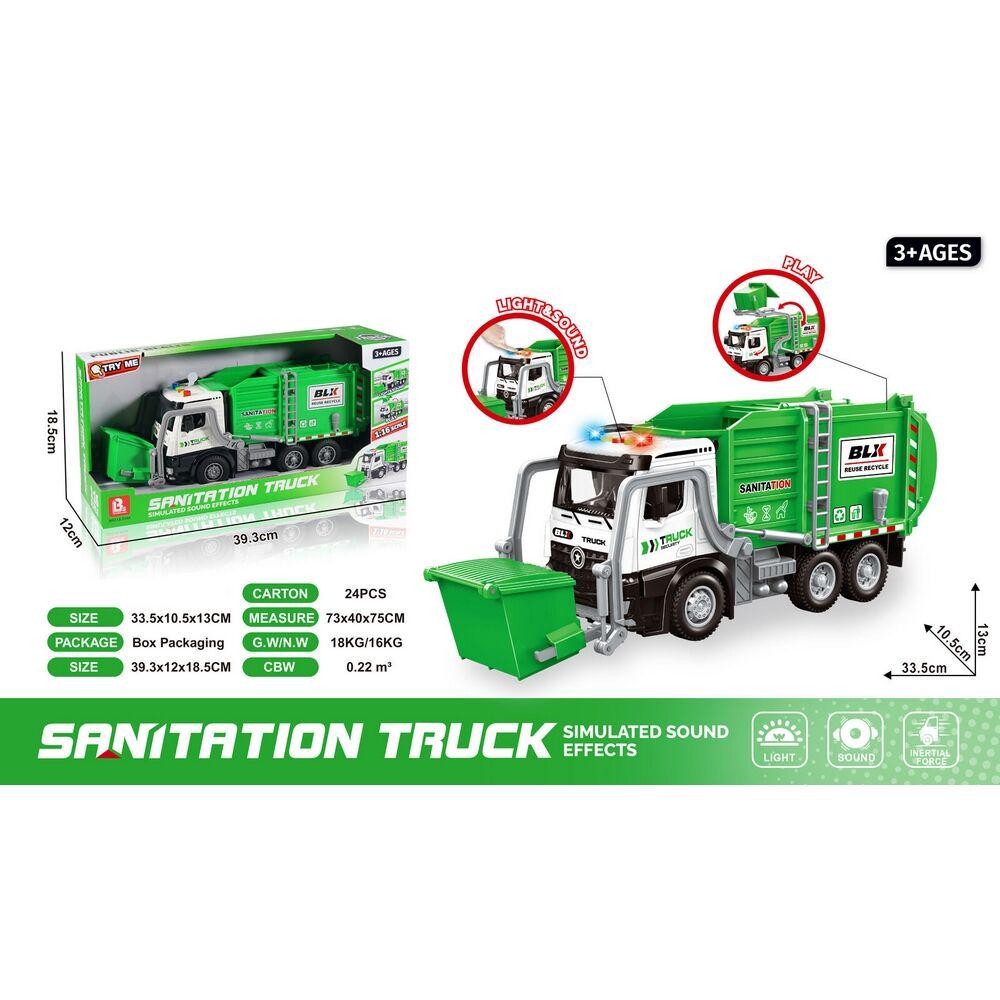 Skip Bin Garbage Truck with Lights & Sounds - All Brands Toys