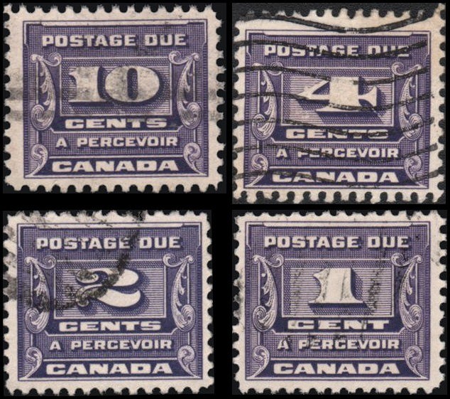 Canada #J11-J14 set Used VF