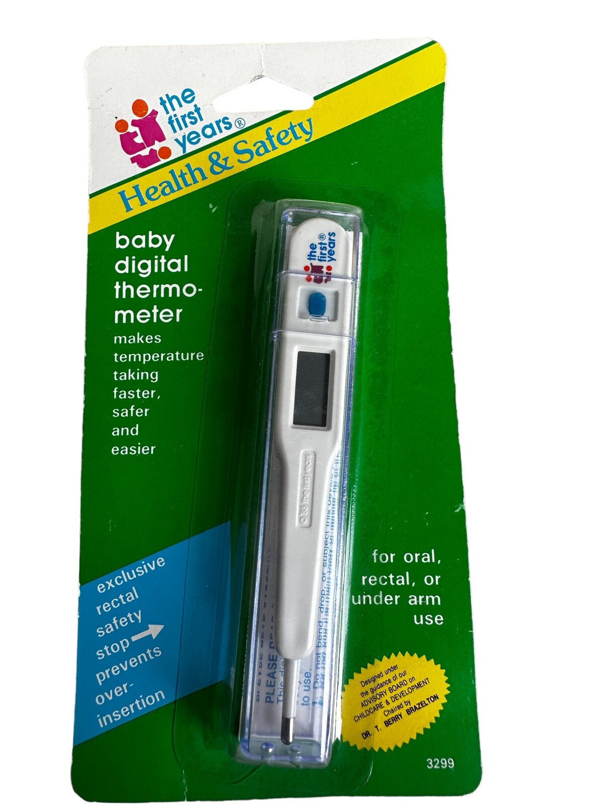 First Years Baby Thermometer Digital Vintage Oral Rectal Underarm Care