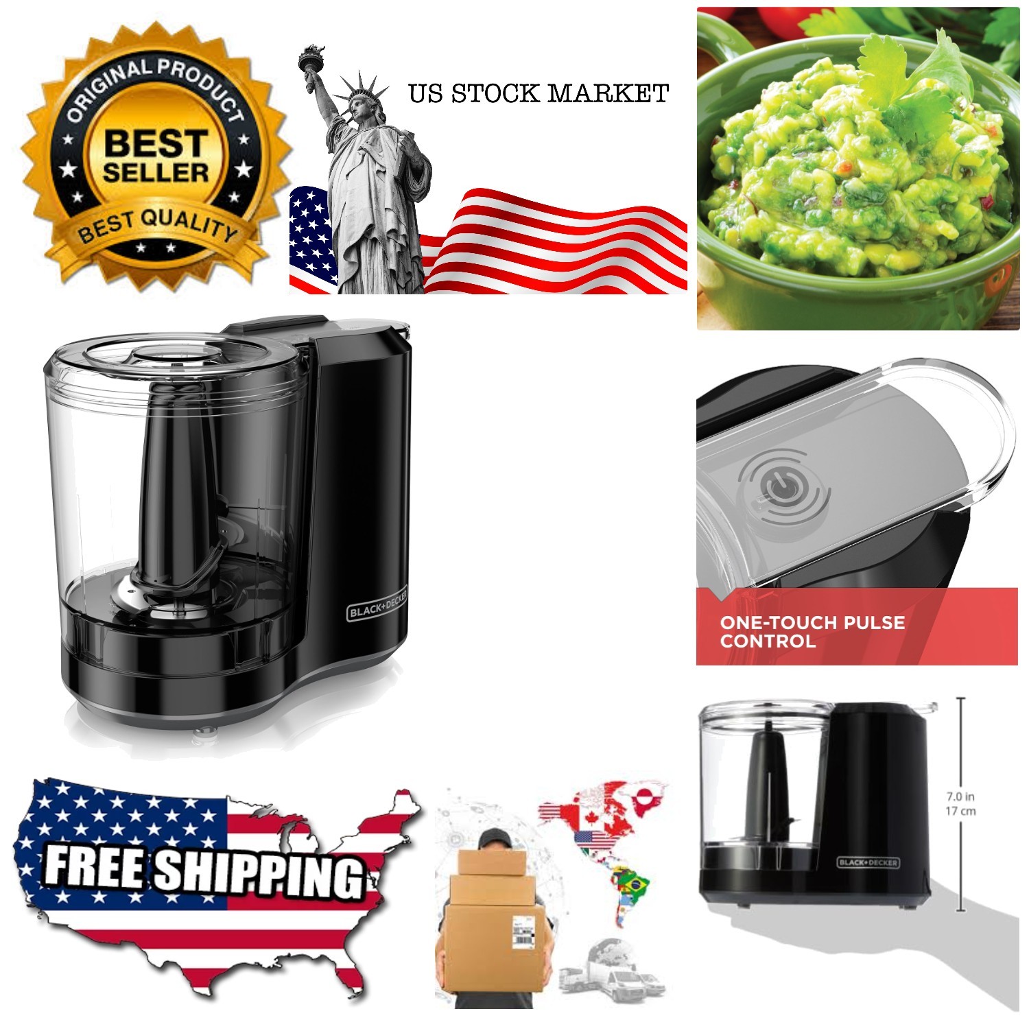 Improved Assembly, HC300B FreshPrep 3-Cup Electric Food Chopper, capacity