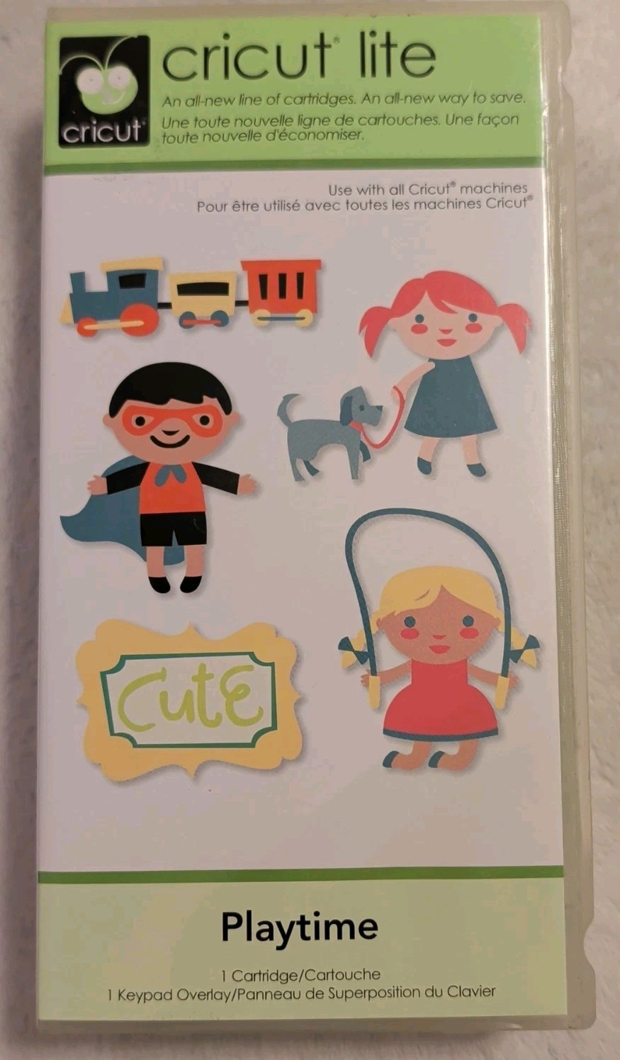 CRICUT lite Expression Playtime Cartridge Used, Original box, & Keypad