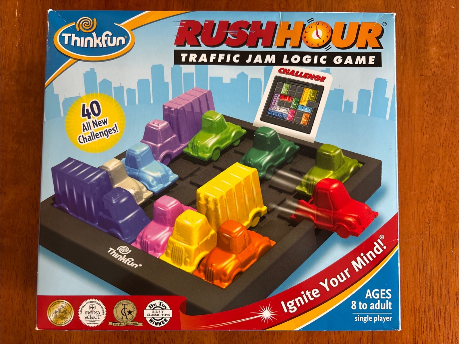 RushHour Traffic Jam Logic Game Thinkfun Single Player Challenges - complete